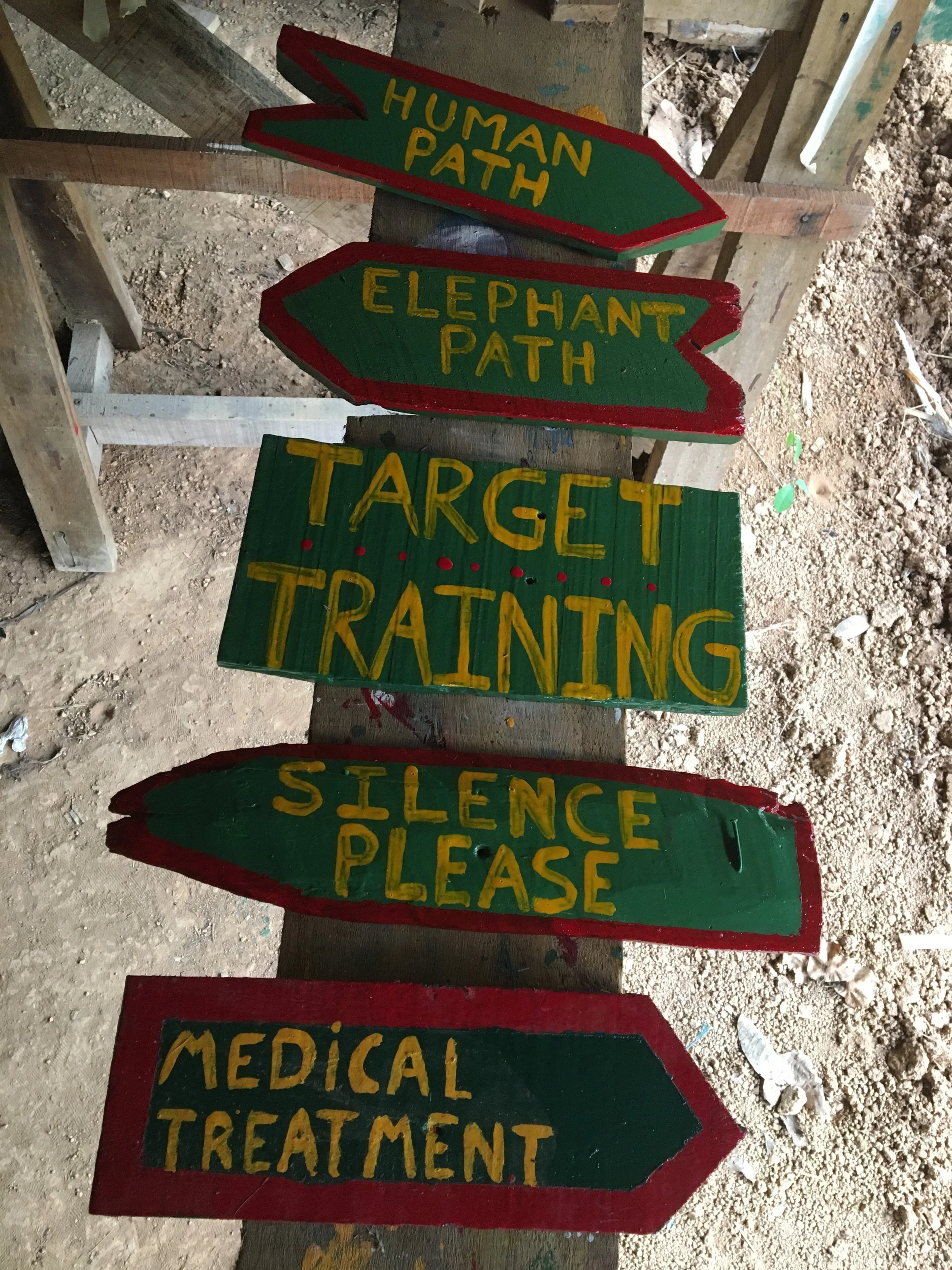 I painted these signs for the EEC. If you visit, you'll likely follow them to places you need to go around the center.