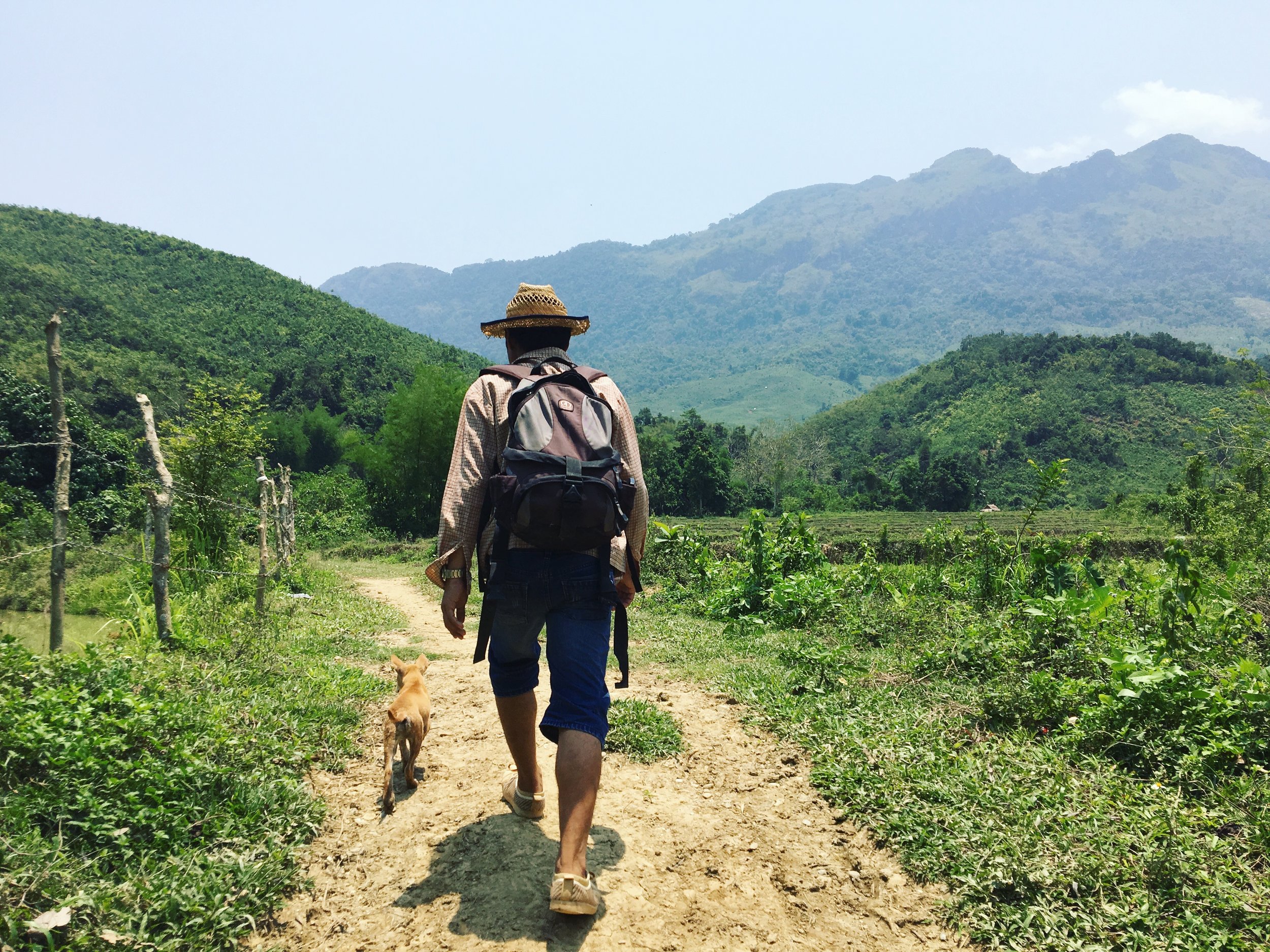 Our guide for the day. 4 puppies came with us the whole way. I don't have a nice camera, but shouldn't National Geographic hire me? 