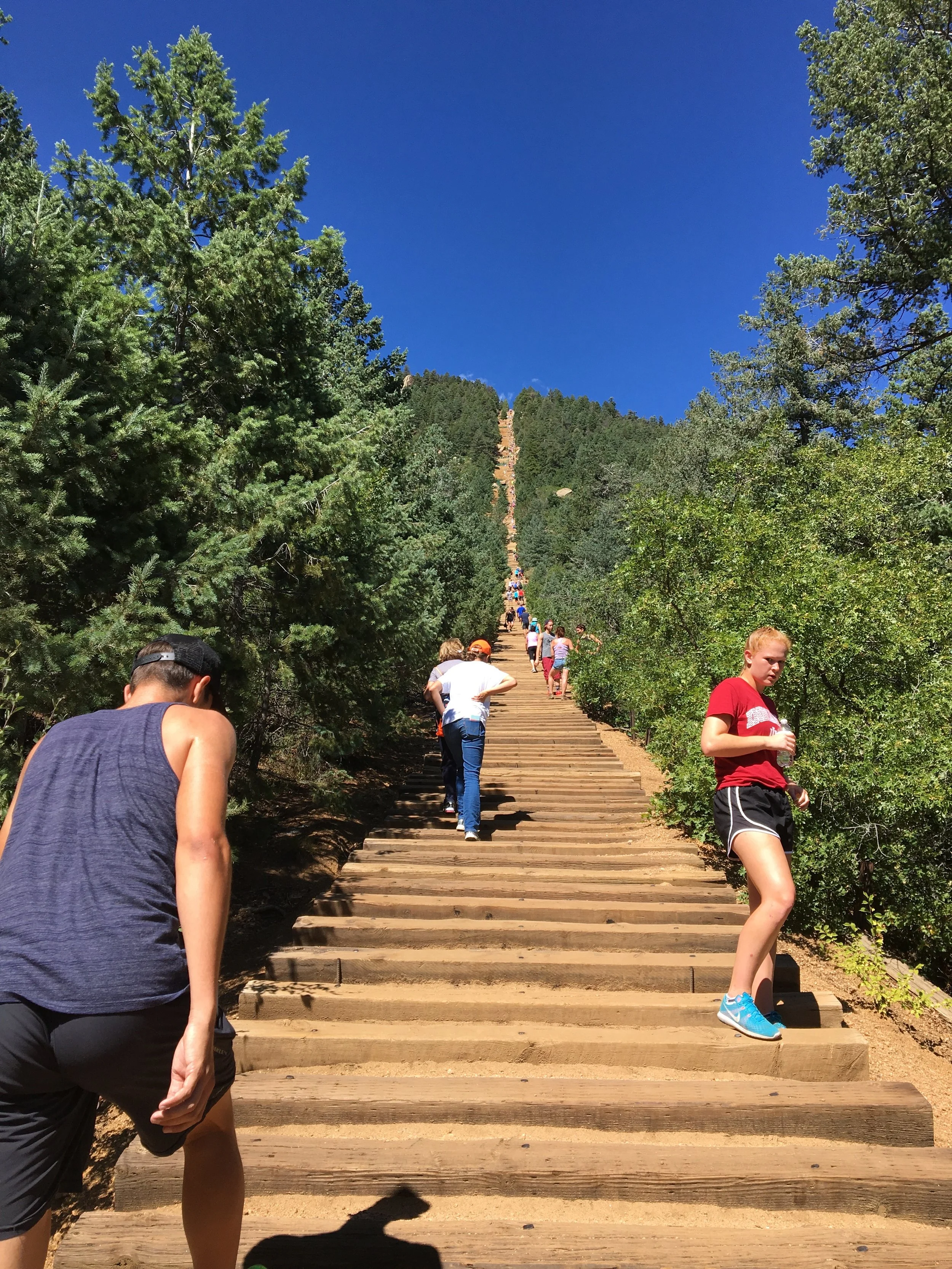 Manitou Incline Hike (2000 ft. vertical climb)