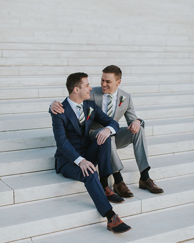 Wishing a Happy Anniversary to these two!! I had the honor of going to Washington, D.C. a year ago to celebrate with an old friend as he married the love of his life! I was so incredibly moved by their love for one another, and the vows they wrote. (