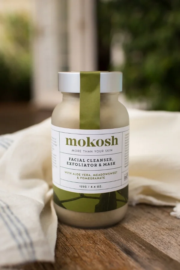 Mokosh Facial Cleanser, Exfoliator & Mask contains 100% certified organic botanical ingredients