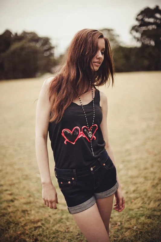 Heart Sunglasses tank