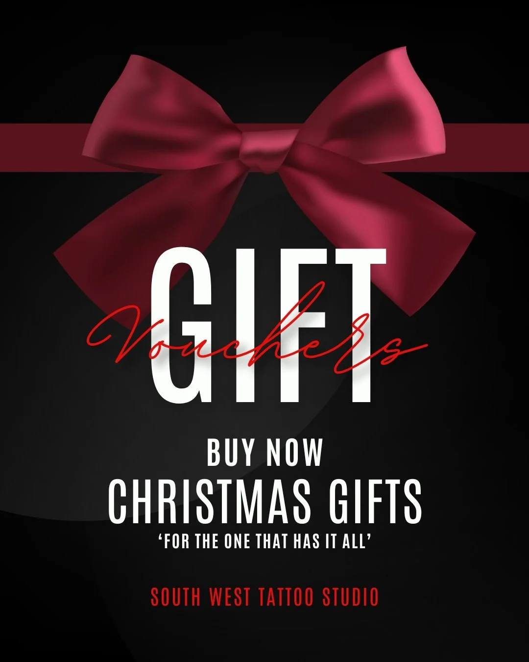 It&rsquo;s that time of year again! The Christmas present hunt is on !
And like always , the best gift is a South West Tattoo gift voucher 🙌
AVAILABLE NOW! 🎅 🎄 

Min $50 - No max , everyone loves a tattoo voucher for Xmas 👌😍

#voucher #xmas #xma