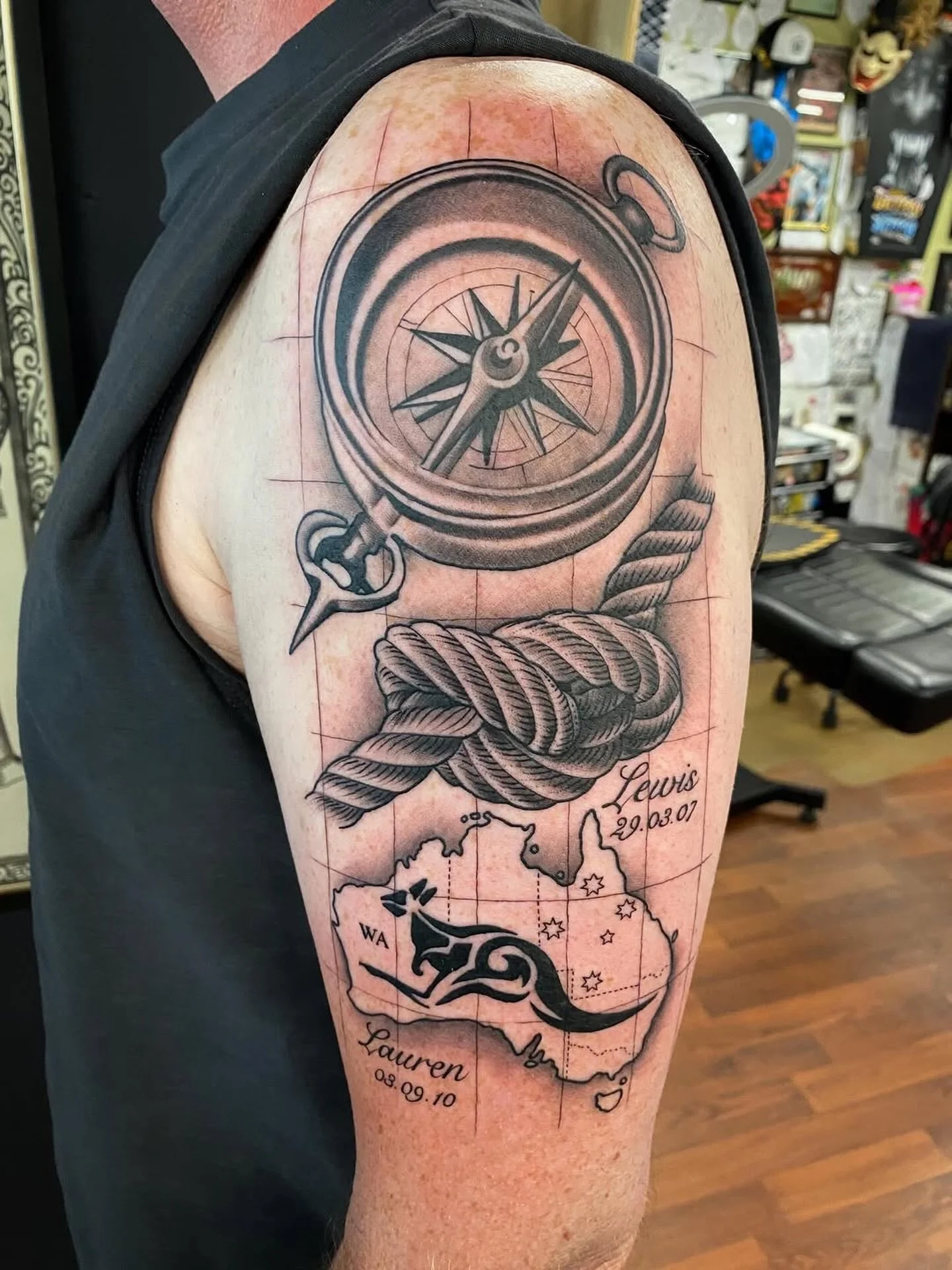 #repost done by @kadek_skinart last week 🙌
Wayne&rsquo;s first tattoo, and what a choice 😮&zwj;💨

Contact the studio to book!!
📧 info@swtattoostudio.com
📱0461 554 950
📞 (08)9791 9066

#bunbury #tatt #tattooist #southwesttattooers