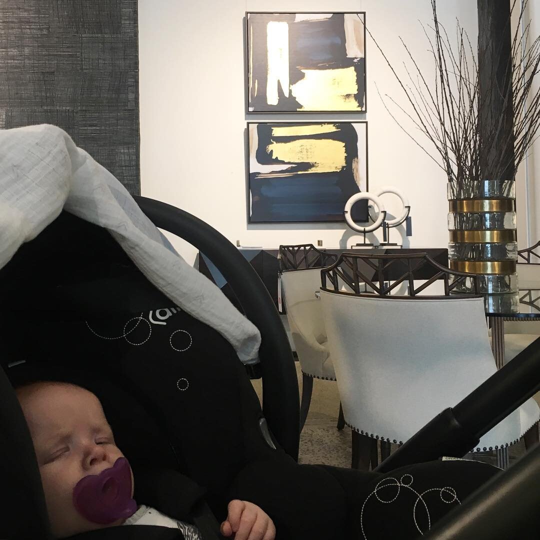 We start them young at Studio Ombre. Not so sure about sleeping on the job though.. @boydblue 
#interiordesign #interior #design #styling #decor #instastyle #showroom #sourcing #furniture #accessories #art #inspiration #baby #babyatwork #babyboy #sle