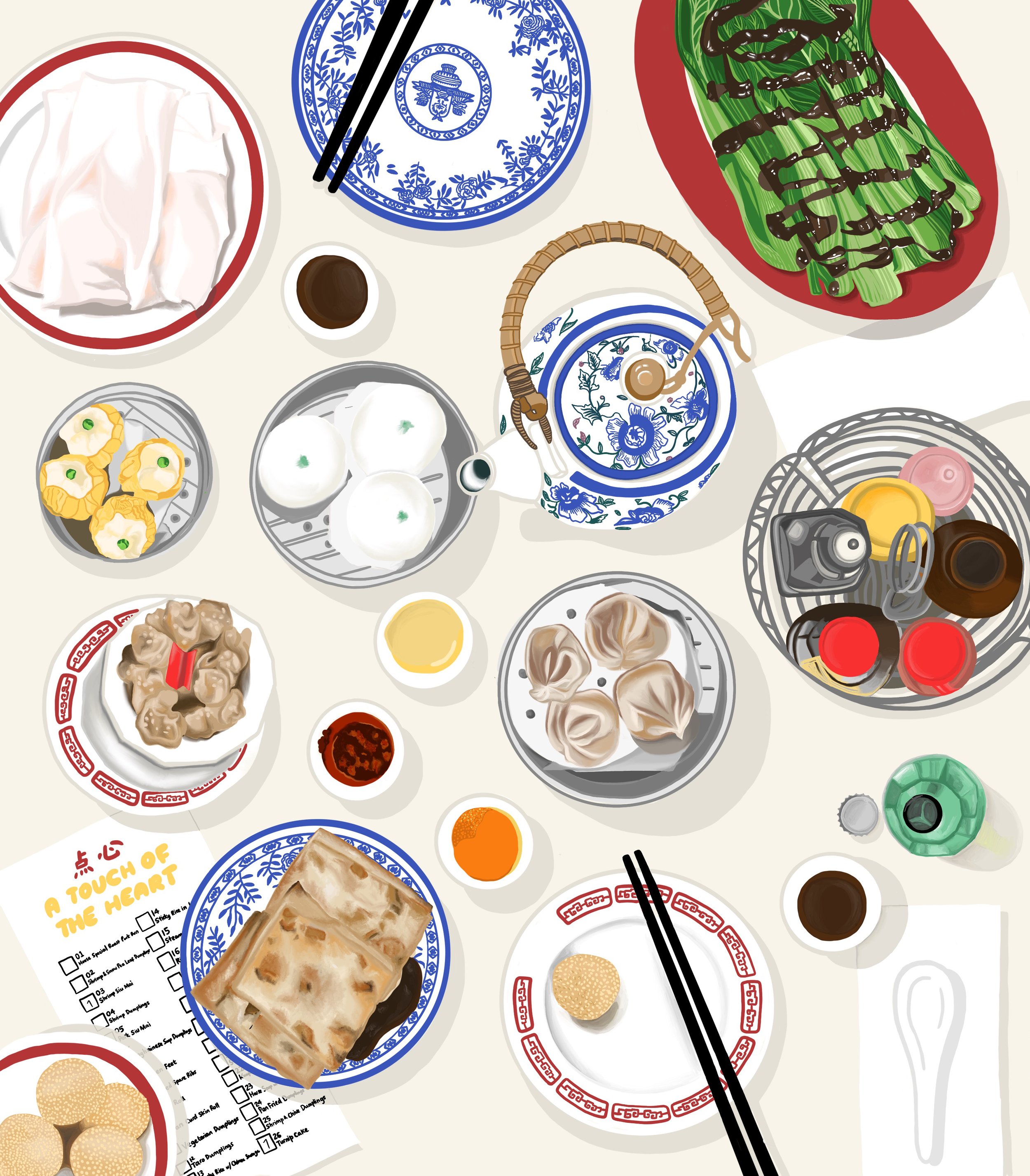   NOM WAH TEA PARLOR   Illustration for an NYC-based organization promoting urban culture 