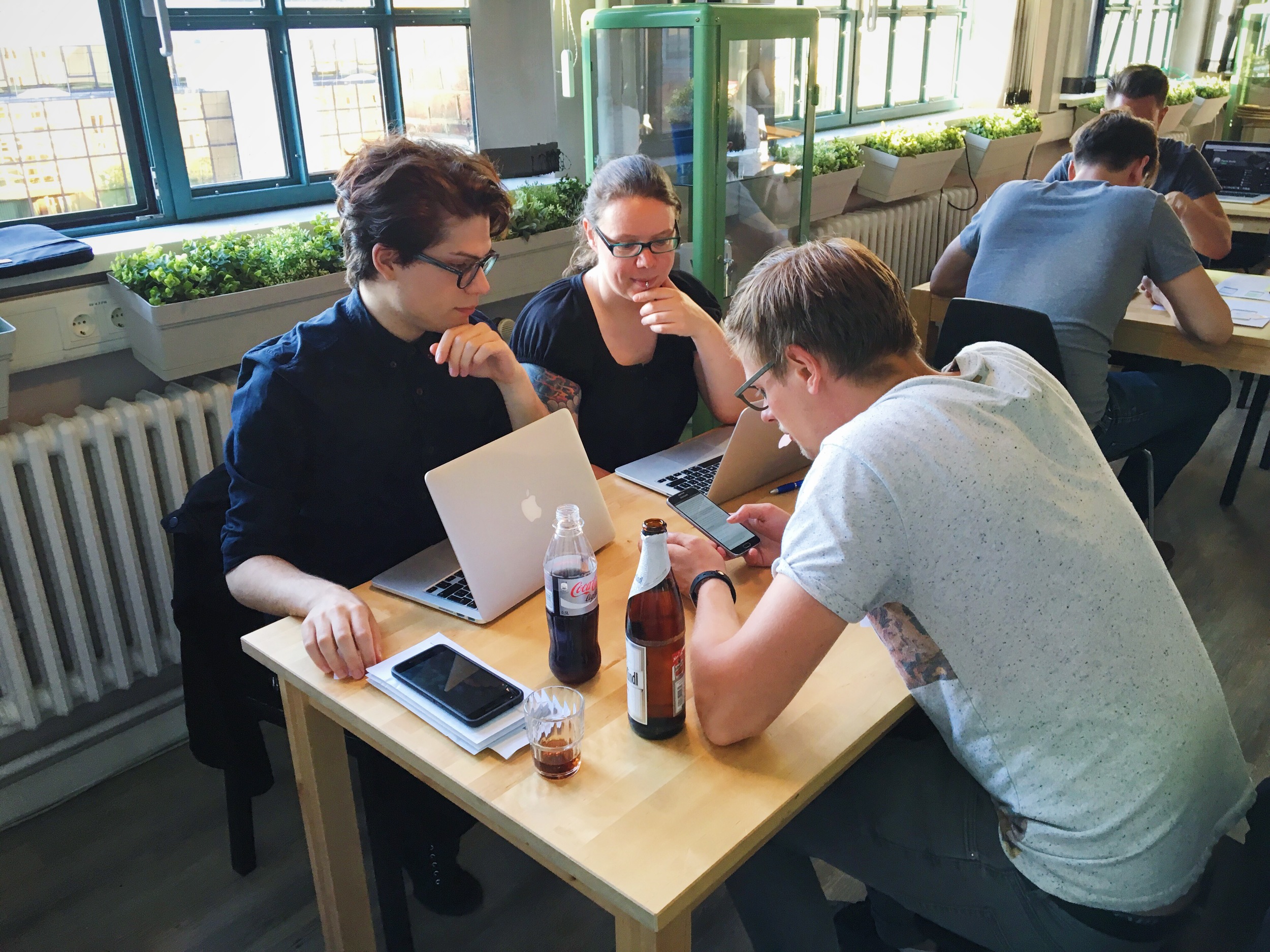 Getting user feedback early and often is key. User testing session at Wimdu.