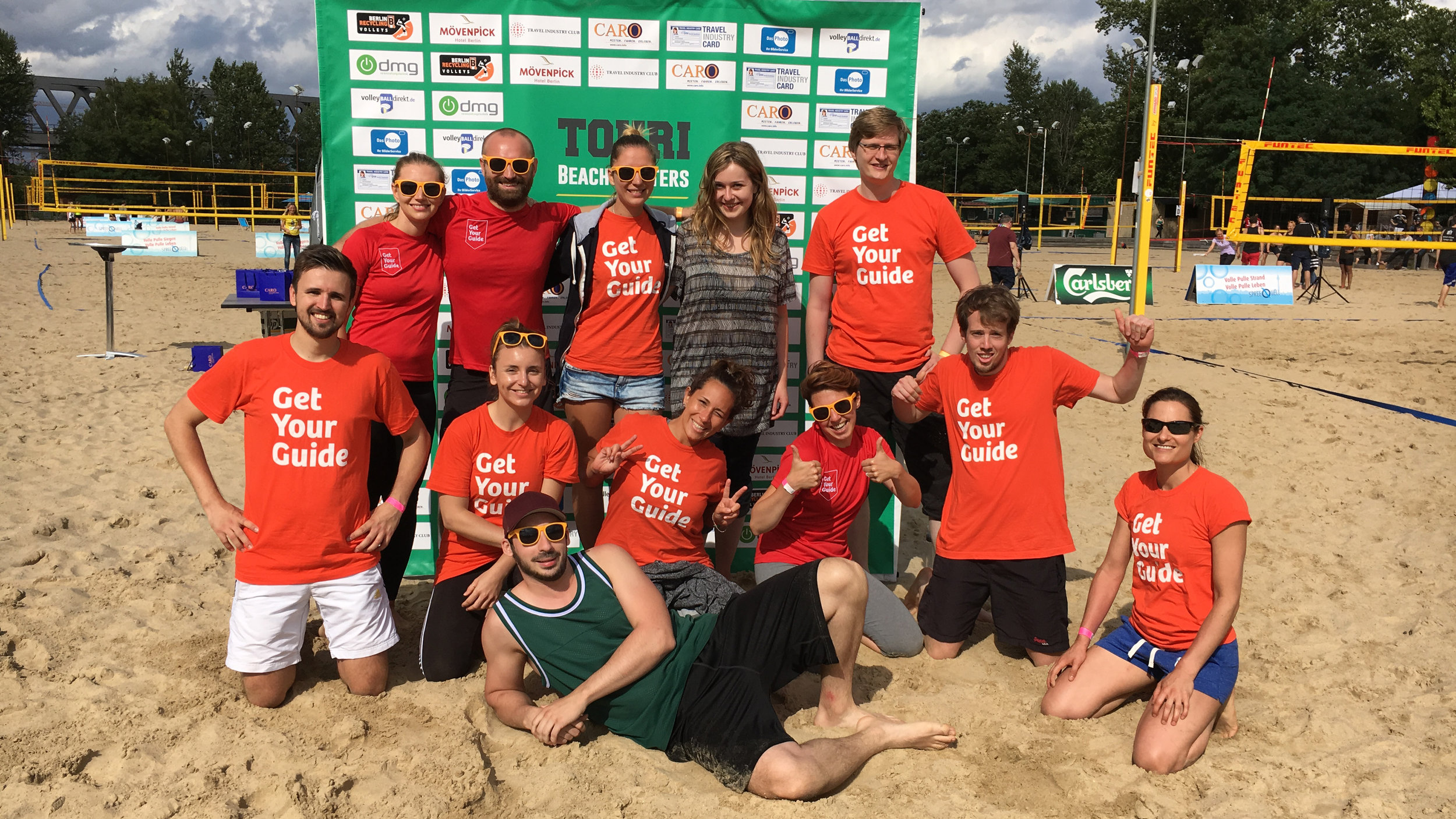Our 12 GetYourGuide warriors: Martina, Yona, Monika, Selim, myself (the Customer Service power), Tom and John (the Dutch power), Eva, Denisa, Peter, Marlene and Matteo (the Super Mix power).