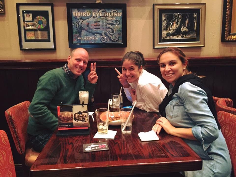 Some of the Rome team enjoying the delicious local cuisine!