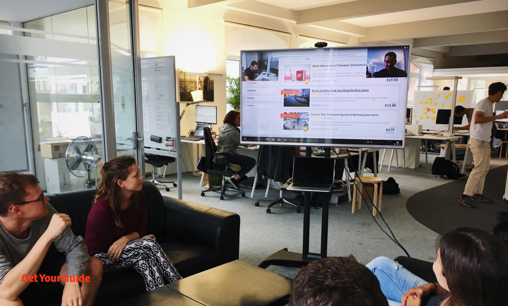 Mission team watching a live session stream.