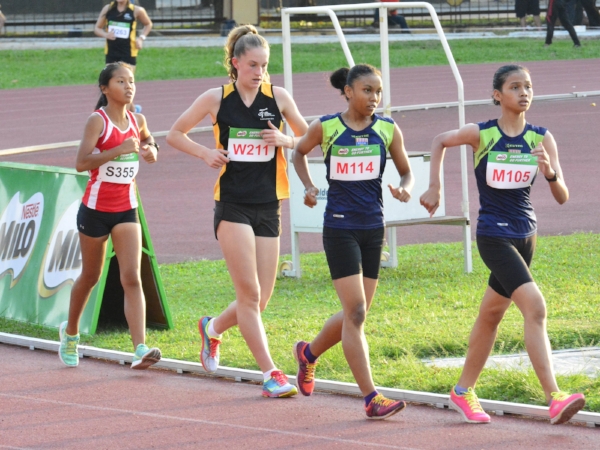 Dora in her first regional meet.