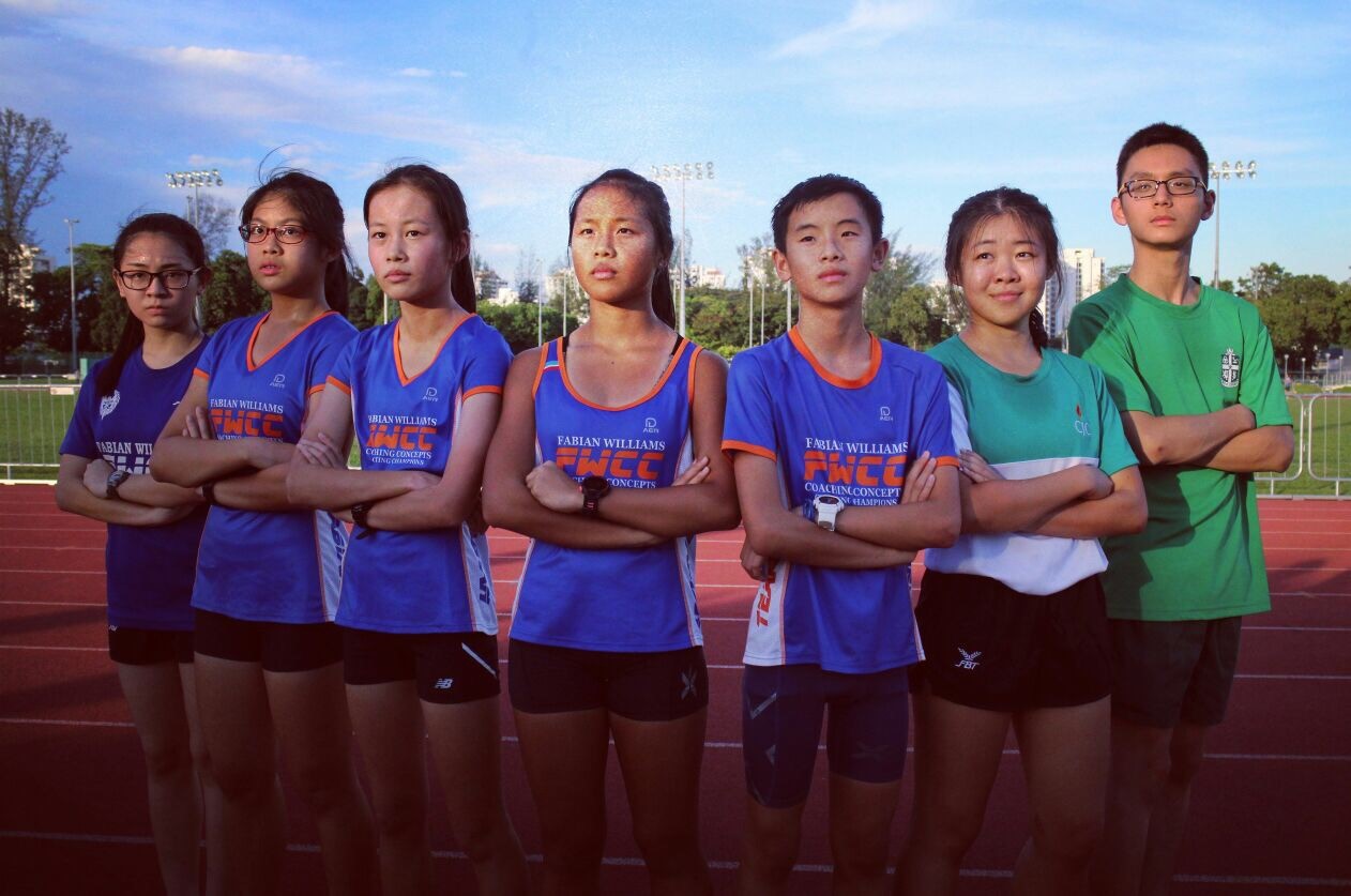 The TeamFabian walking squad. From left to right: Shantel, Rachel, Joelle, Dora, Shaun, Zhu Yu, Malcolm.