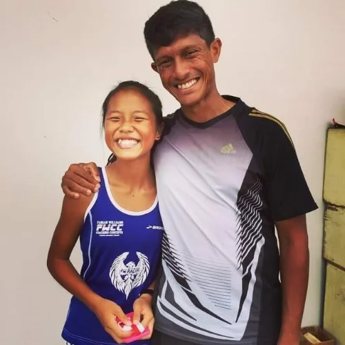 Dora and Coach Fabian