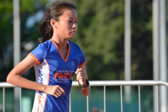 Joelle at training.