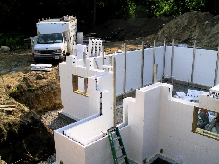 Basement walls braced