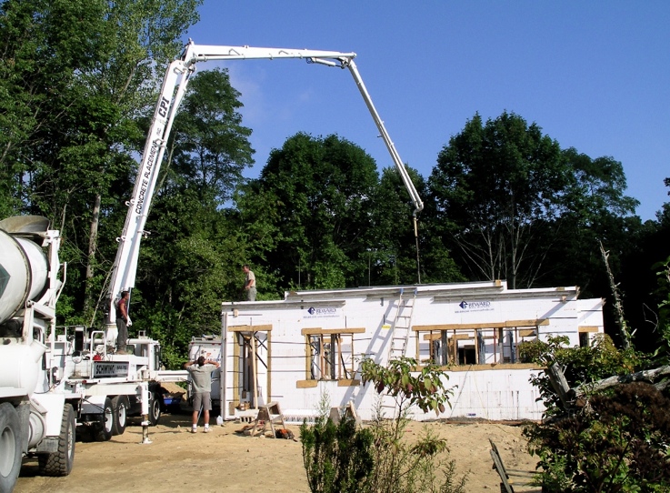 First floor walls poured