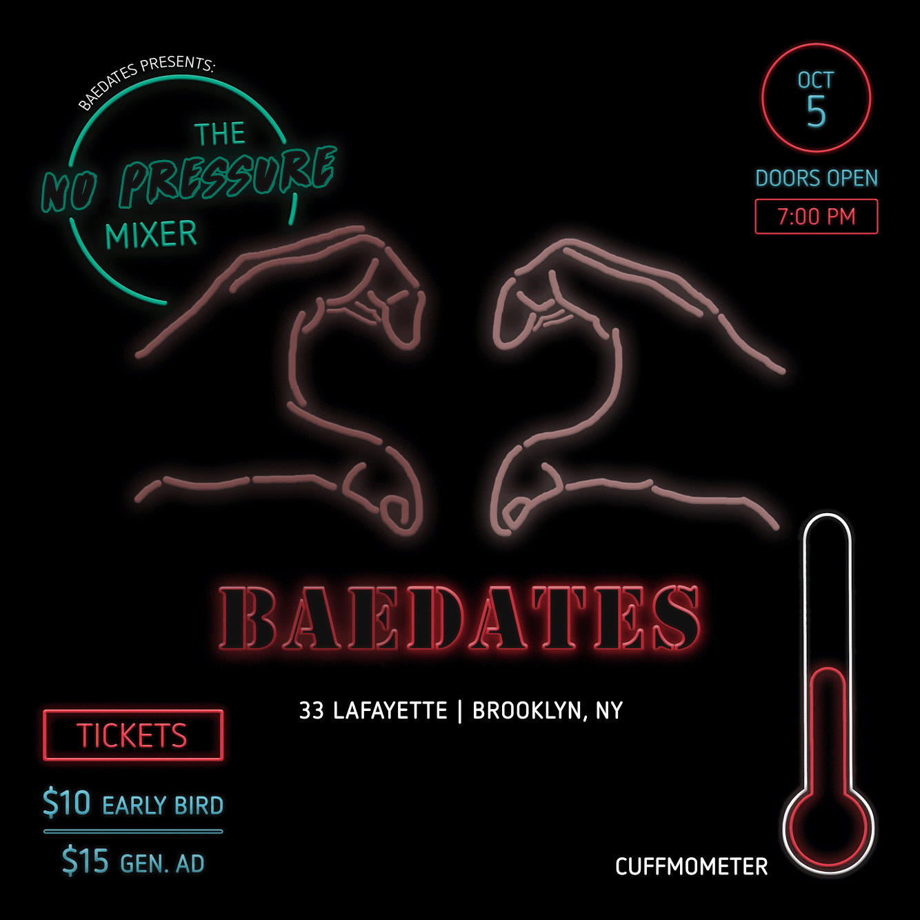 Baedates Presents: The No Pressure Mixer