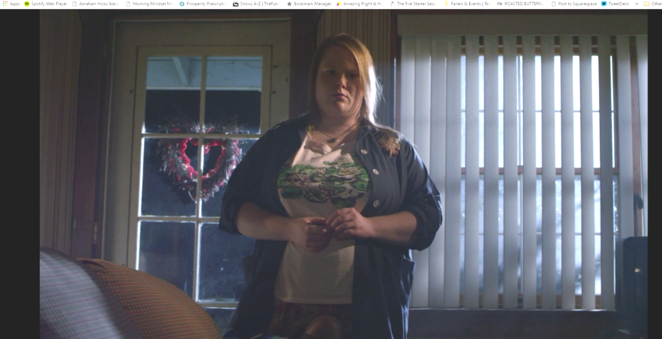 Jen stars as Franny in LOVE ON THE RUN