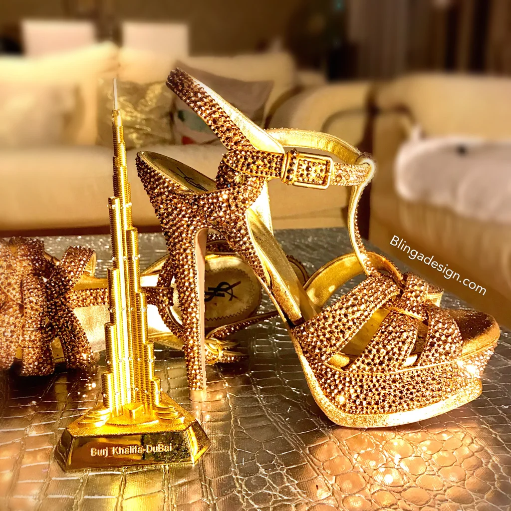 YSL tribute Swarovski strass