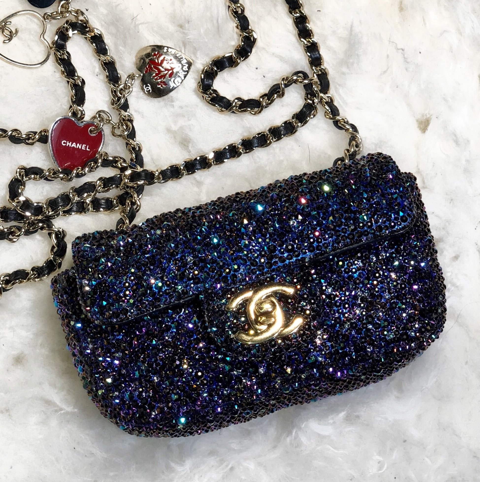 bedazzled chanel bag