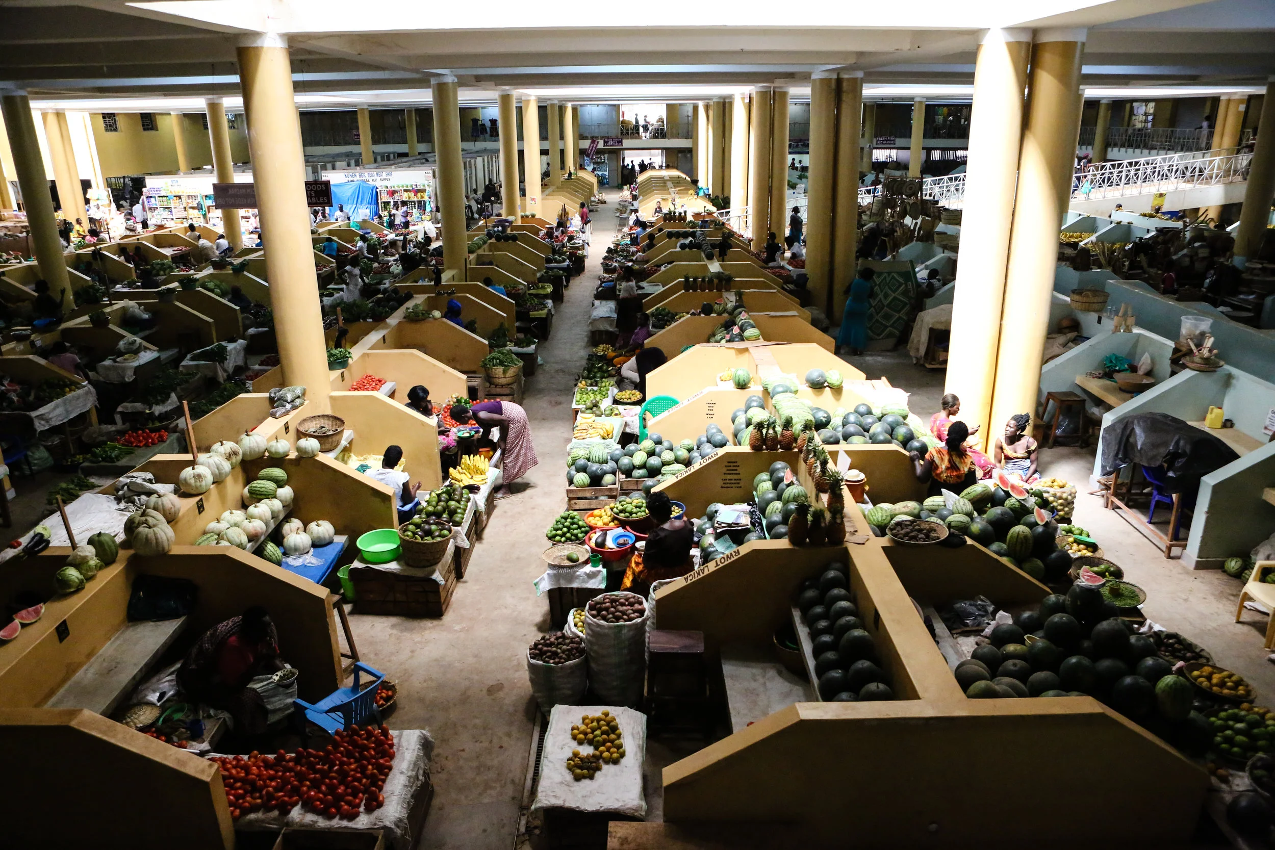 Inside the main market.