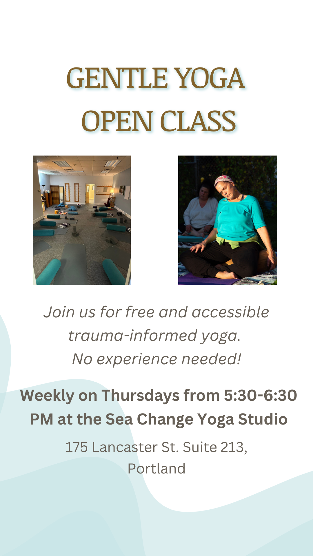 Gentle Yoga - Open to the Public!! 