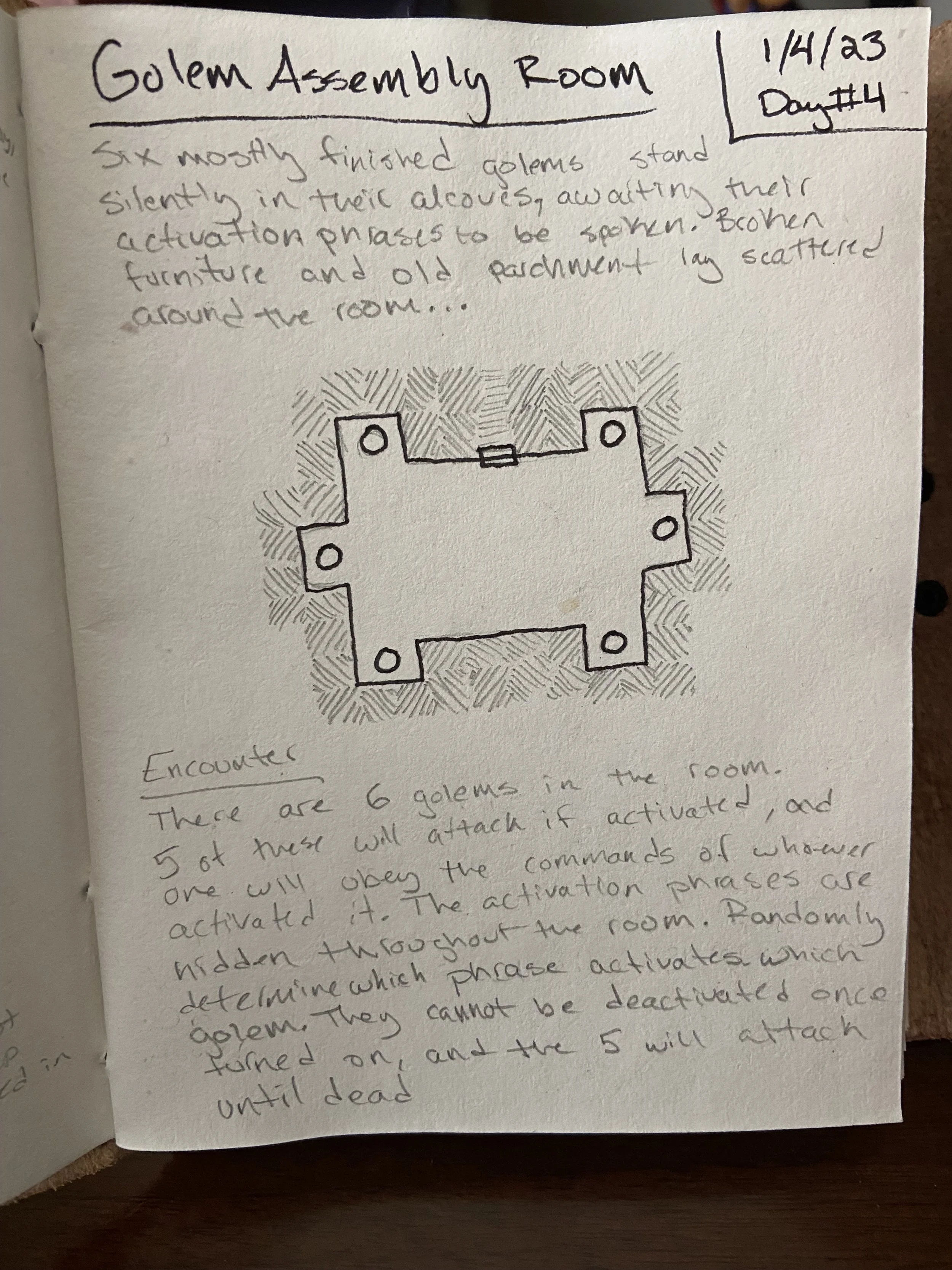 Day 4: Golem Assembly Room