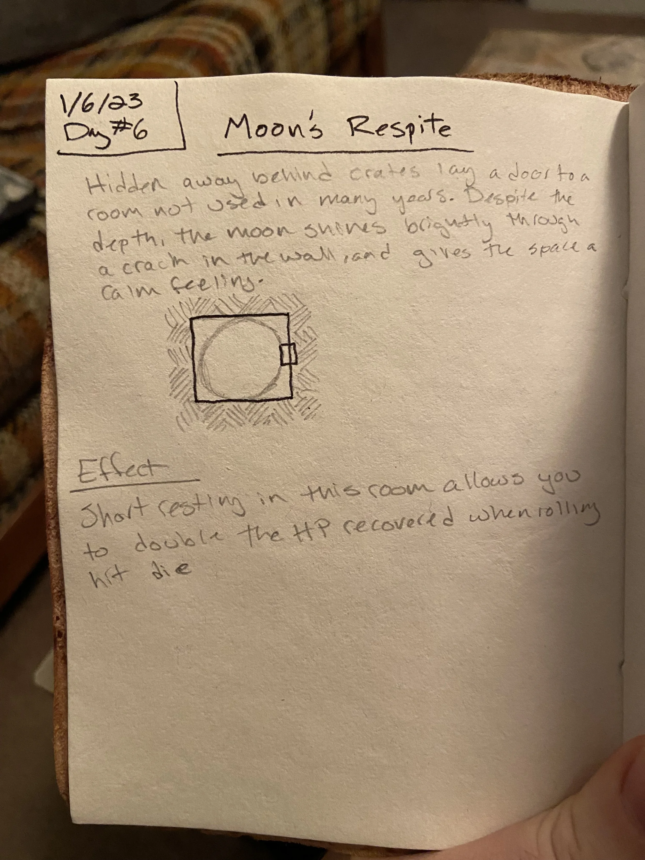 Day 6: Moon's Respite