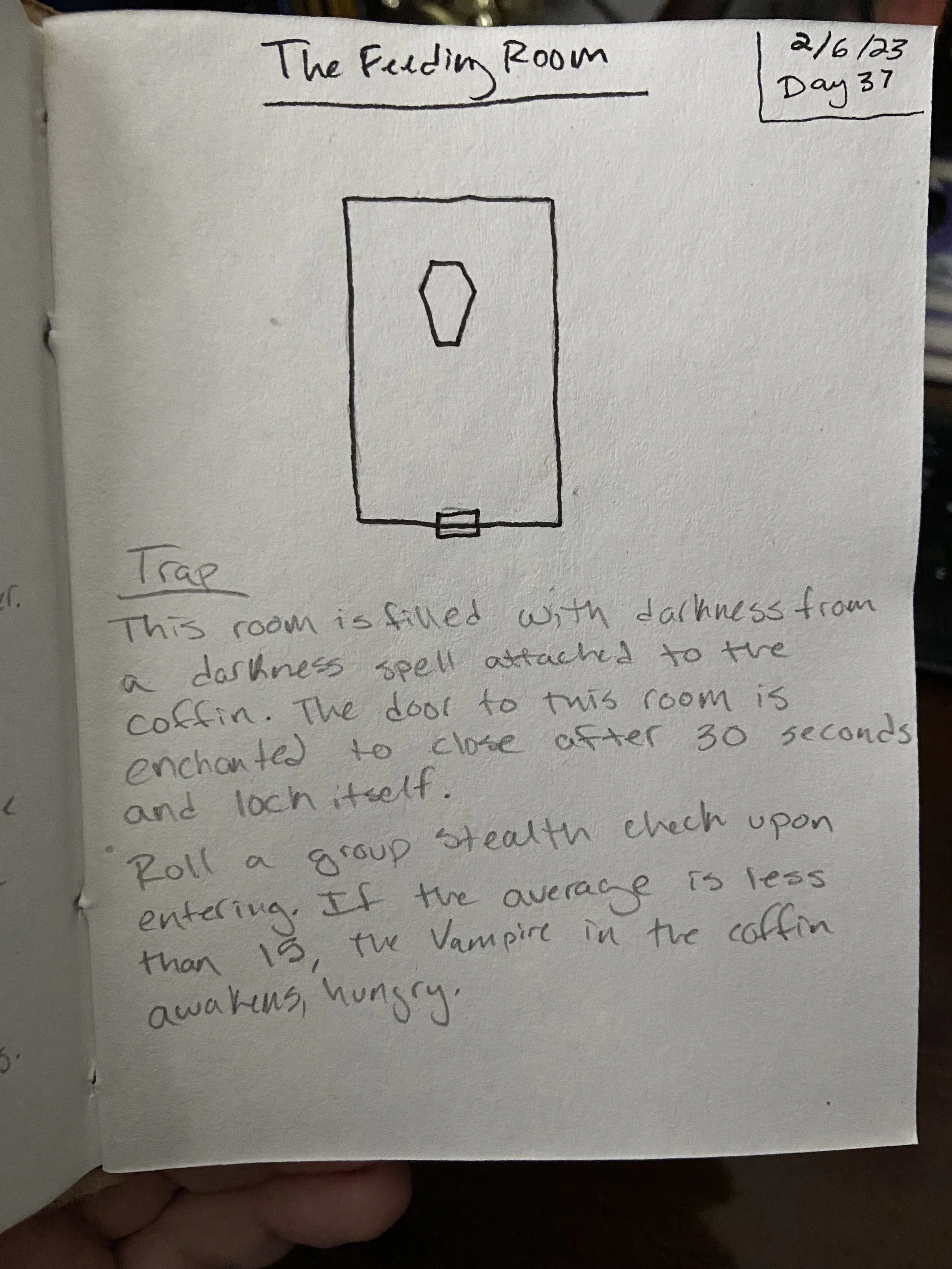 Day 37: The Feeding Room