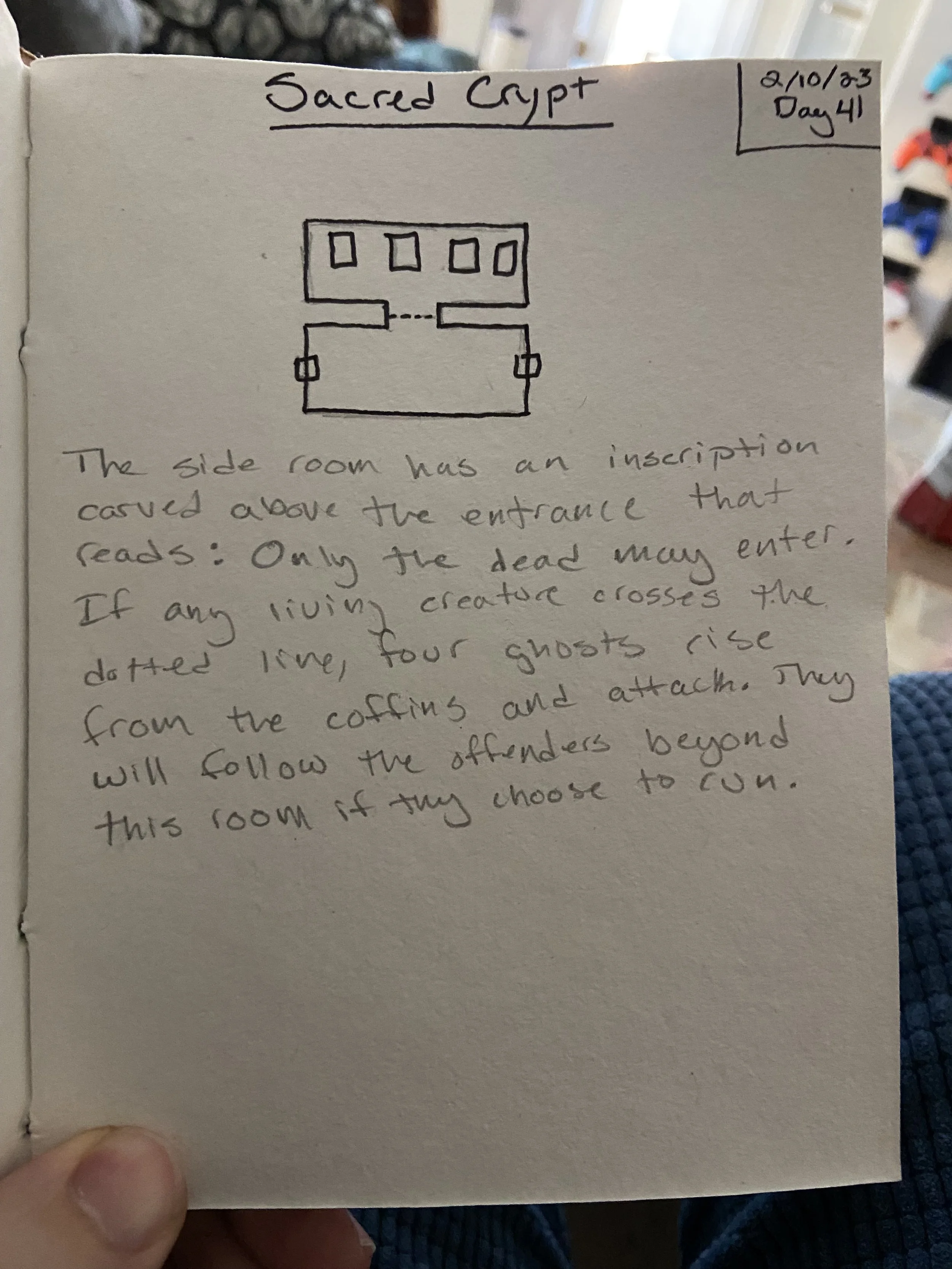 Day 41: Sacred Crypt