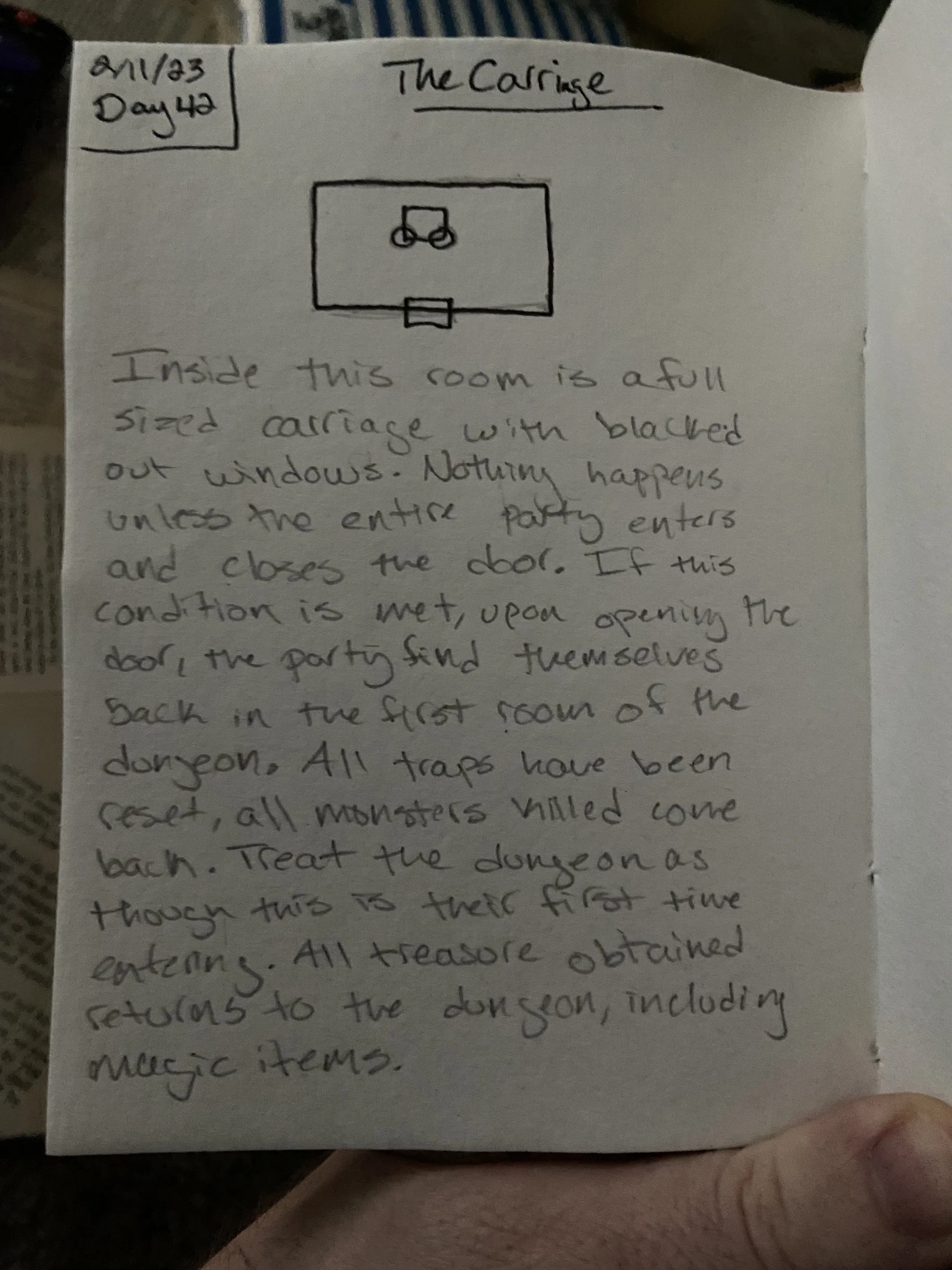 Day 42: The Carriage