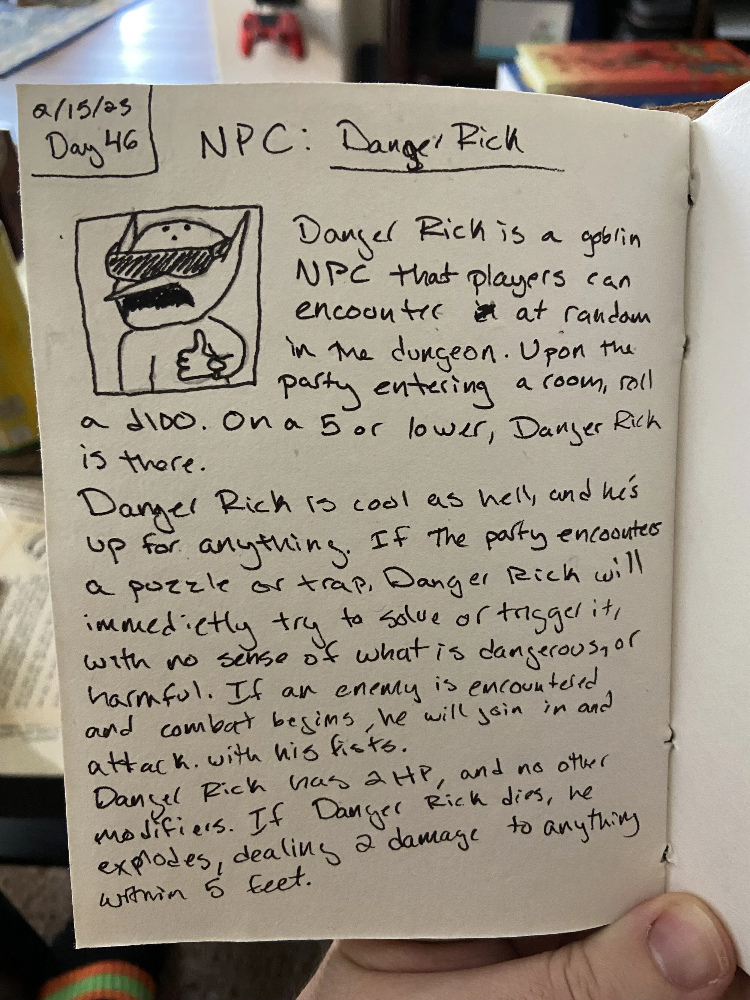 Day 46: NPC - Danger Rick
