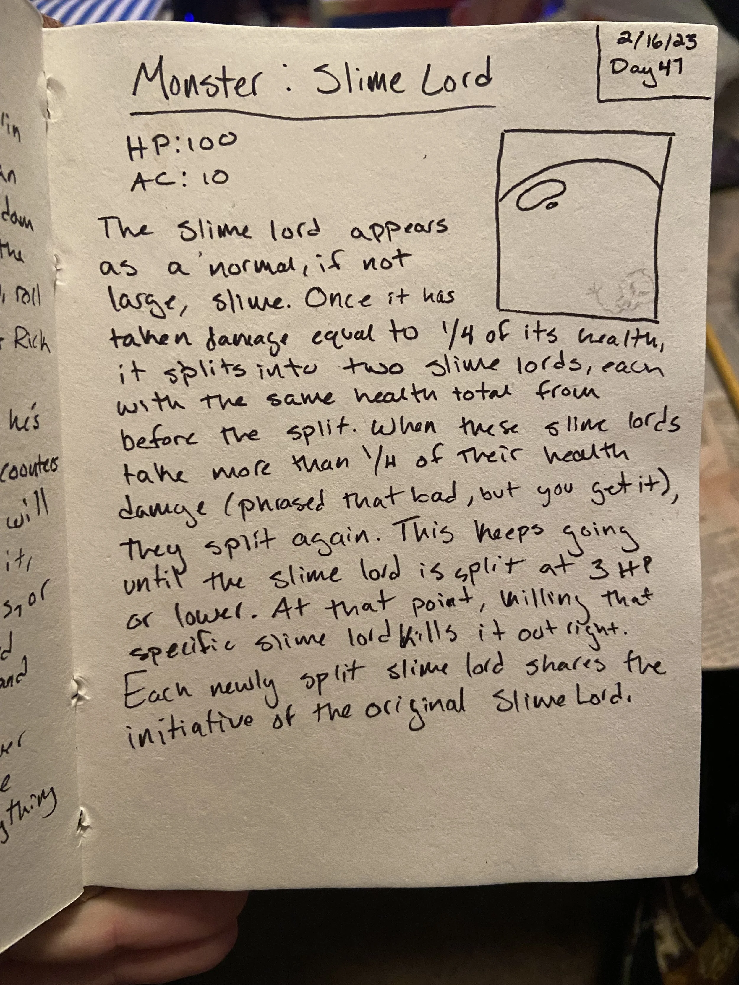 Day 47: Monster - Slime Lord