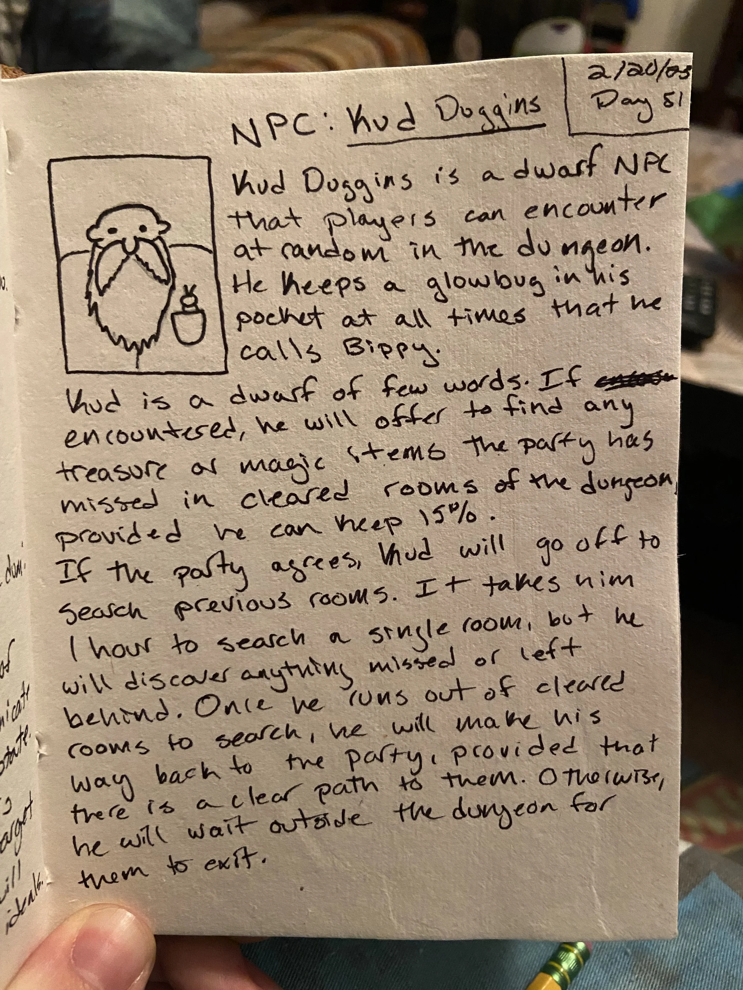 Day 51: NPC - Kud Duggins