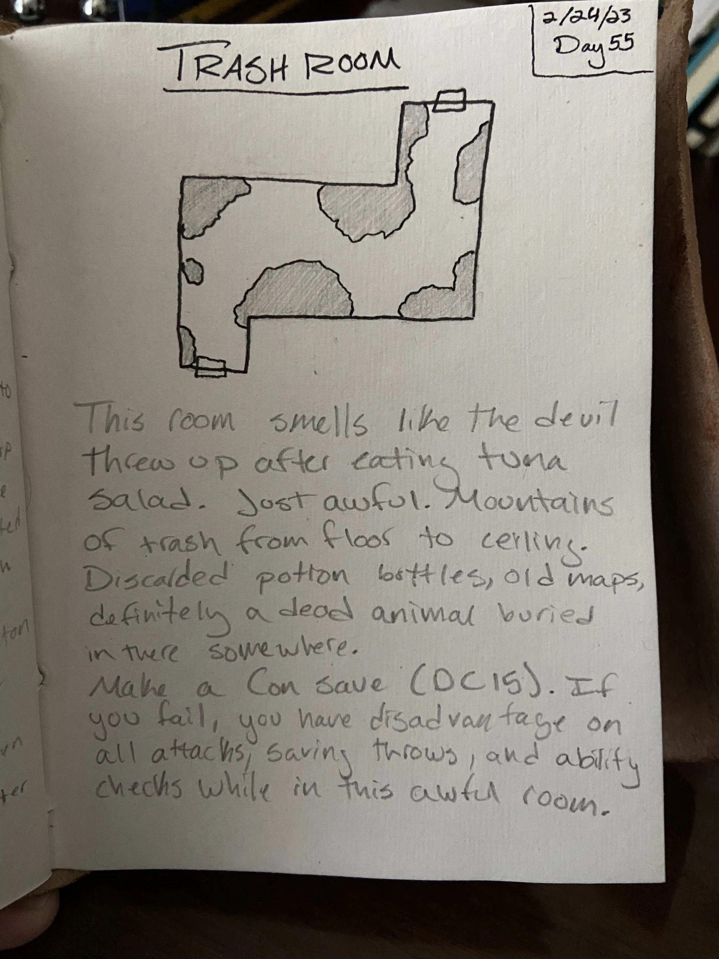 Day 55: Trash Room