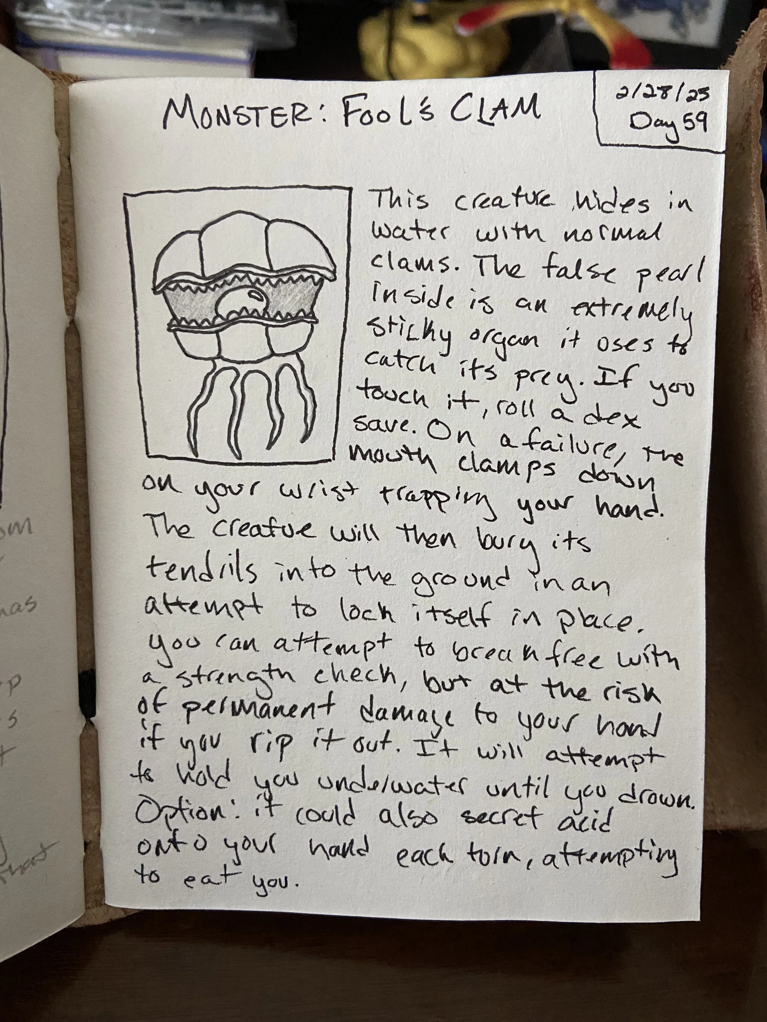 Day 59: Monster - Fool's Clam