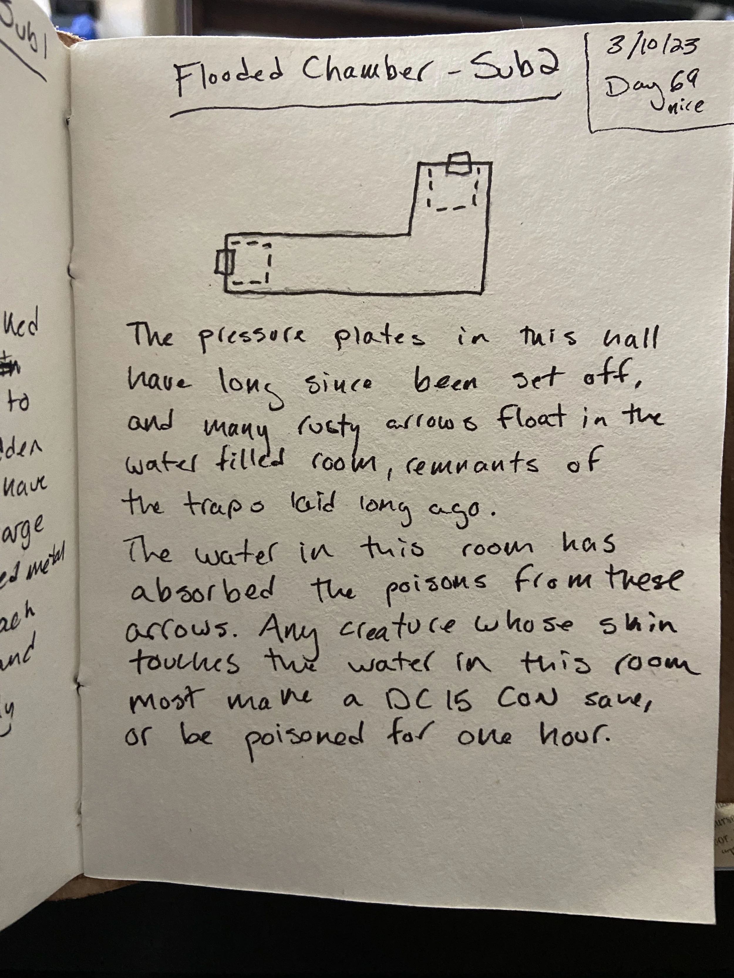 Day 69 (nice): Flooded Chamber - Sub 2