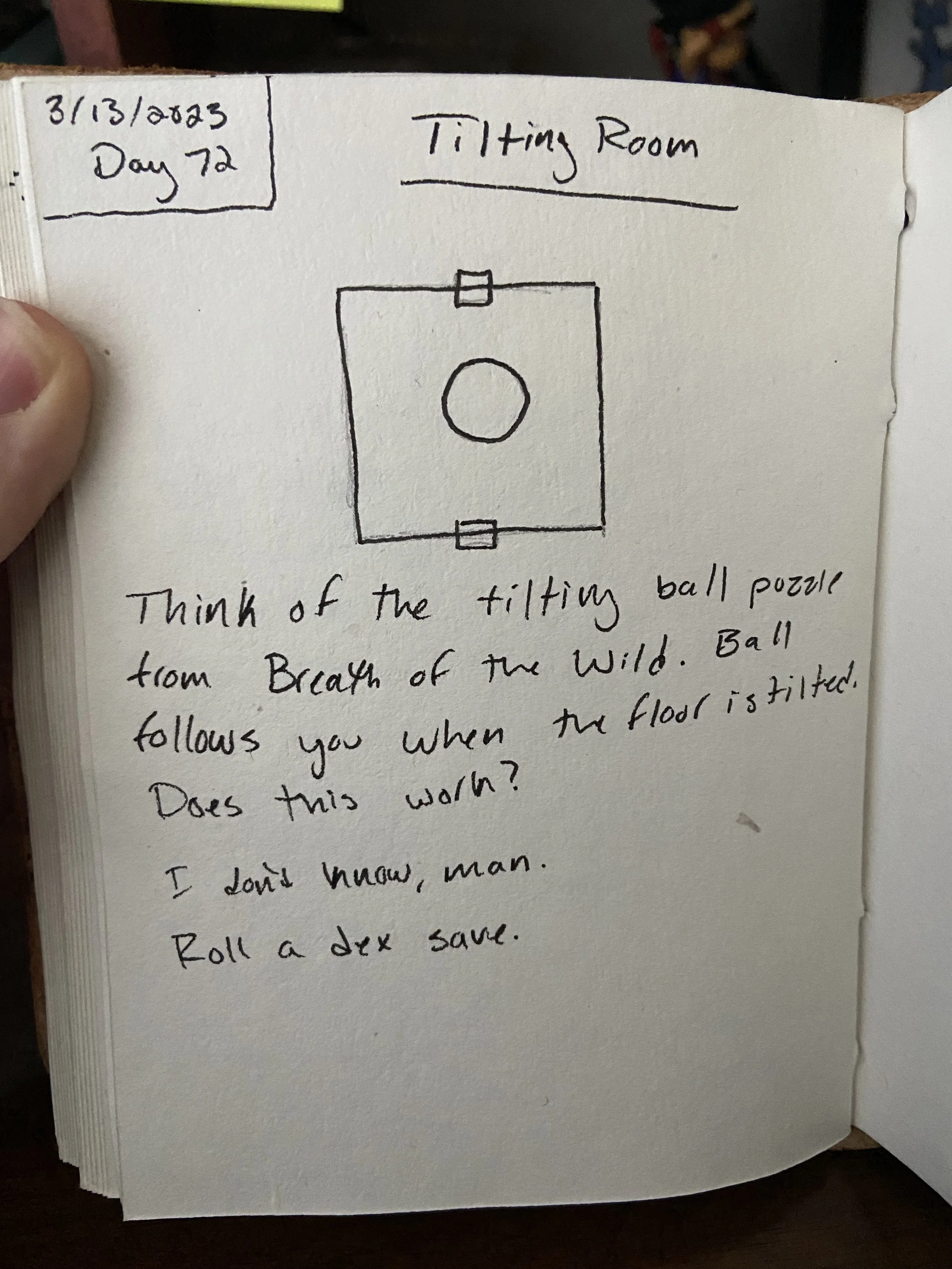 Day 72: Tilting Room