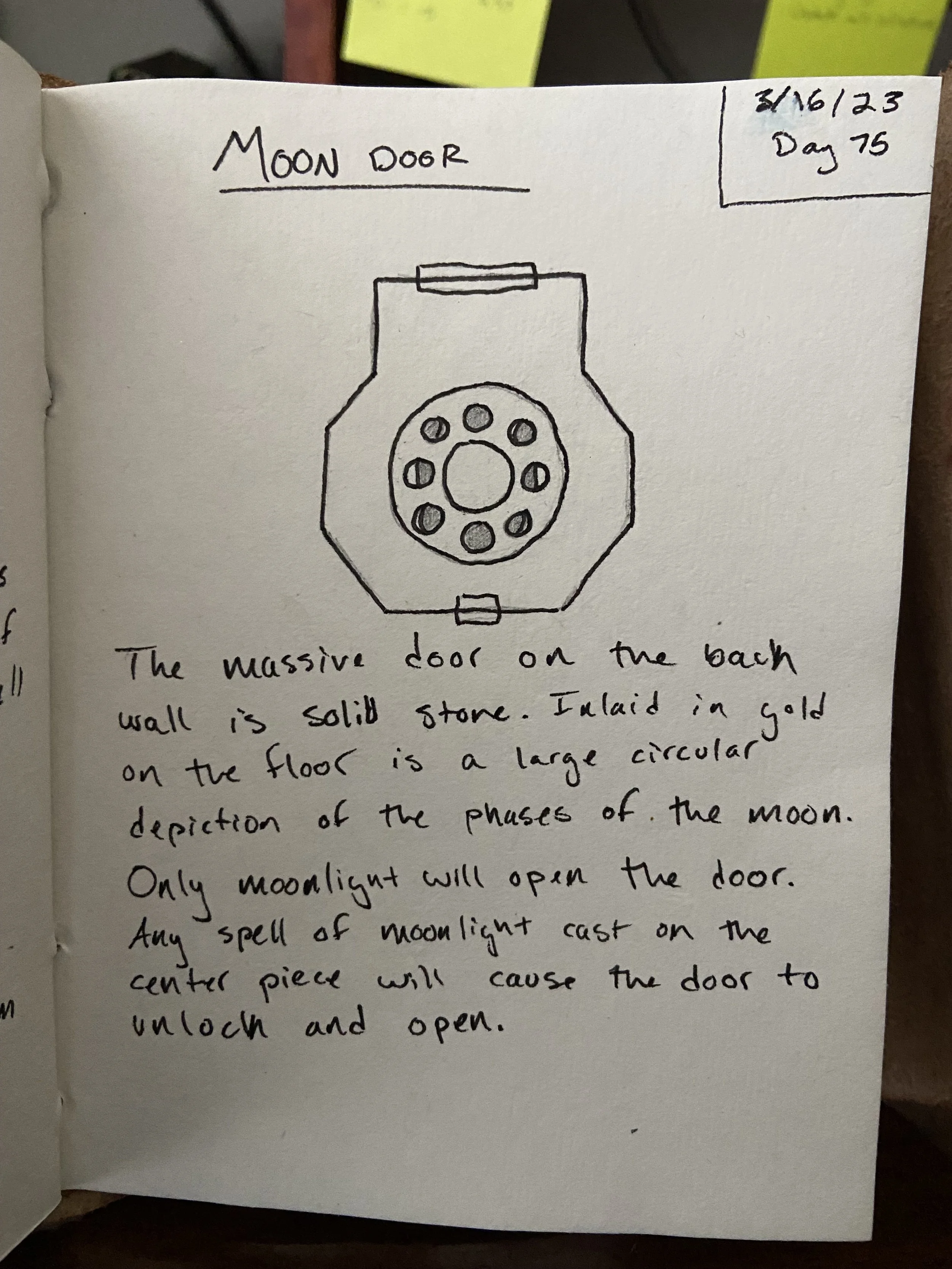 Day 75: Moon Door