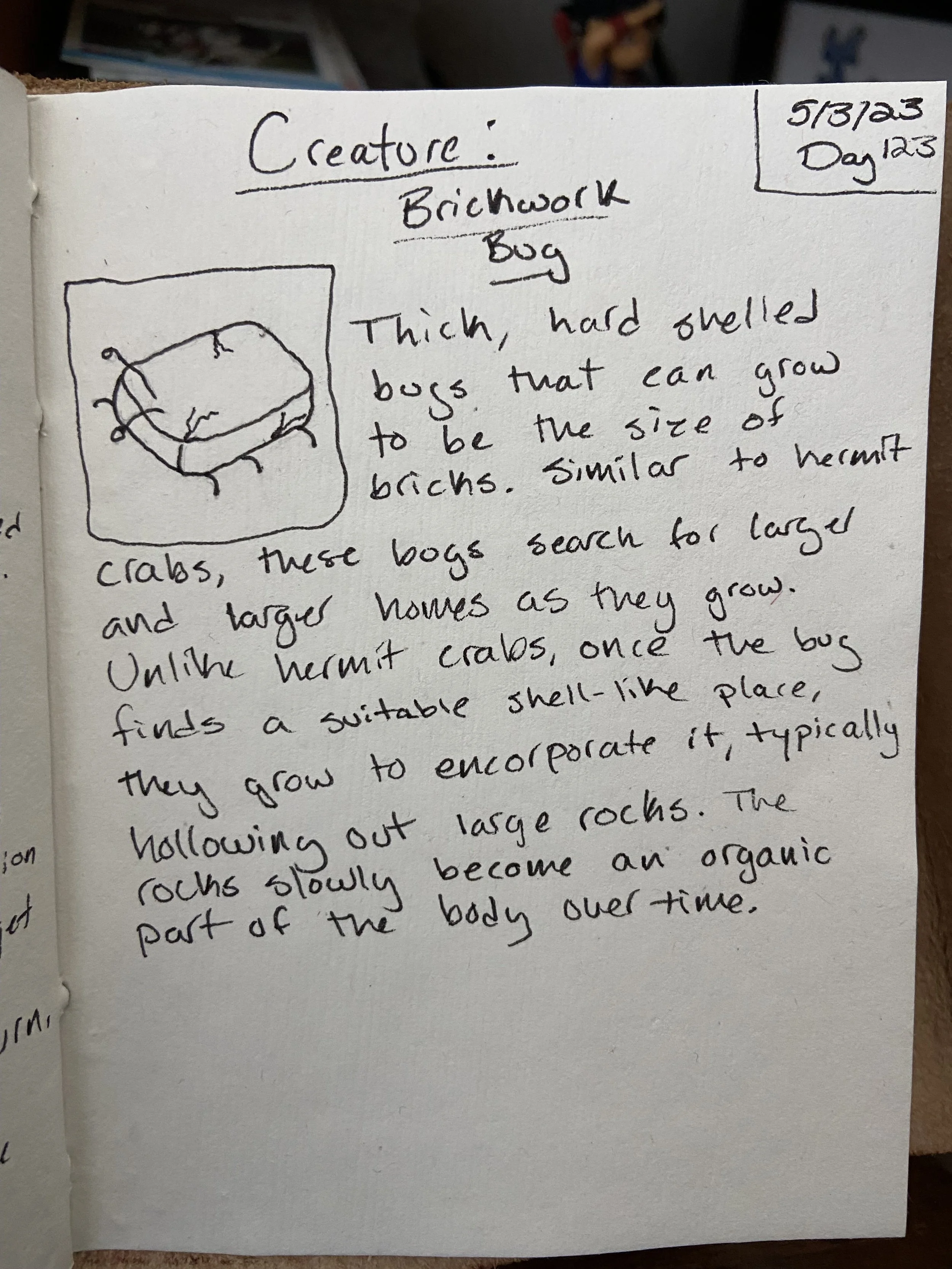 Day 123: Creature - Brickwork Bug