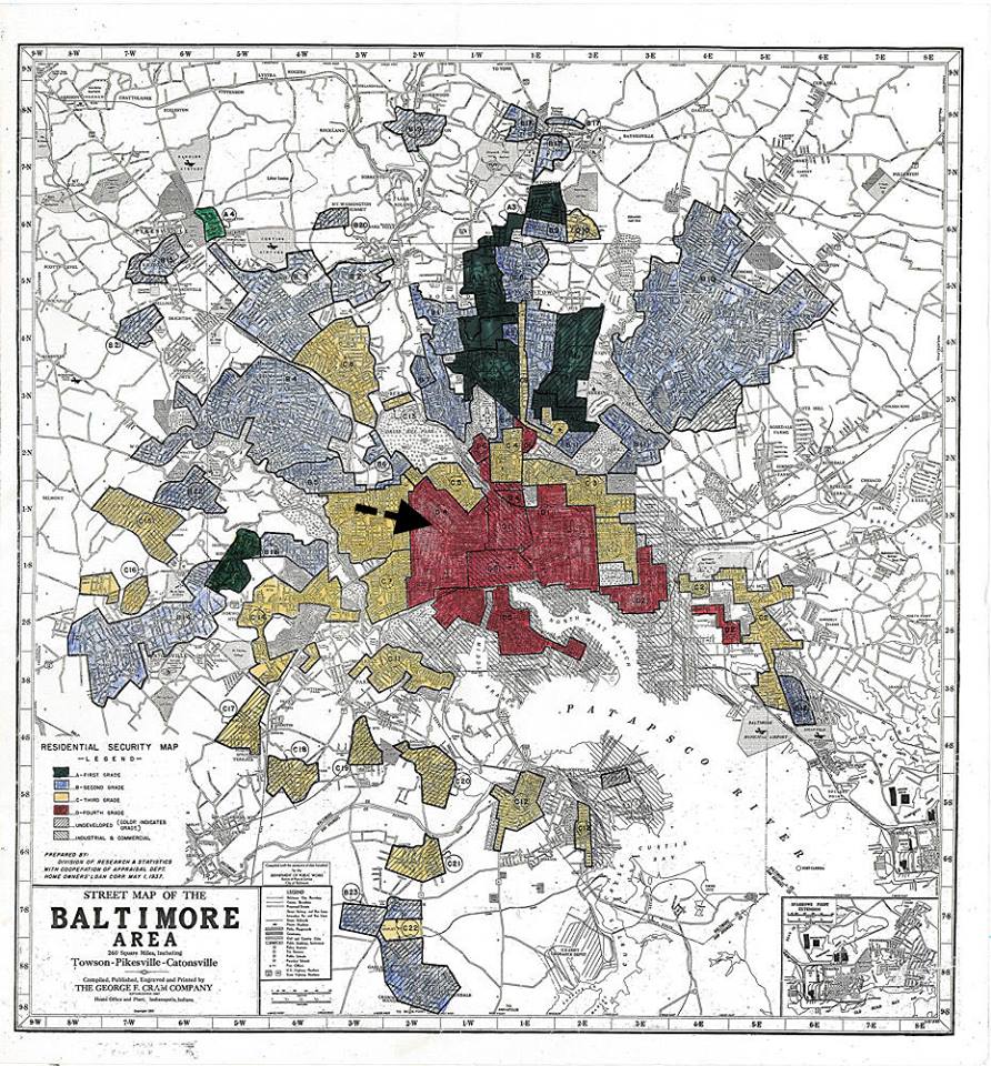 Baltimore Redline Map