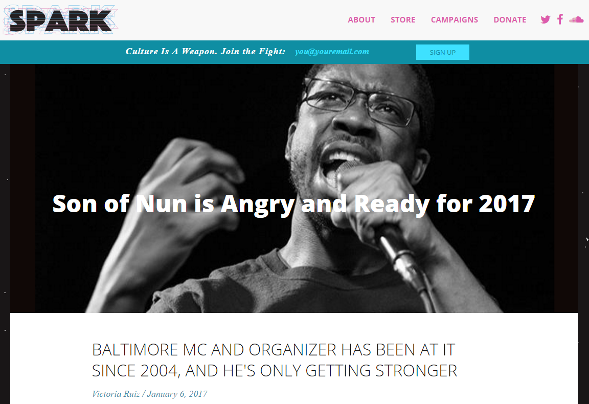 SPARK MAG: Son of Nun is Angry and ready for 2017