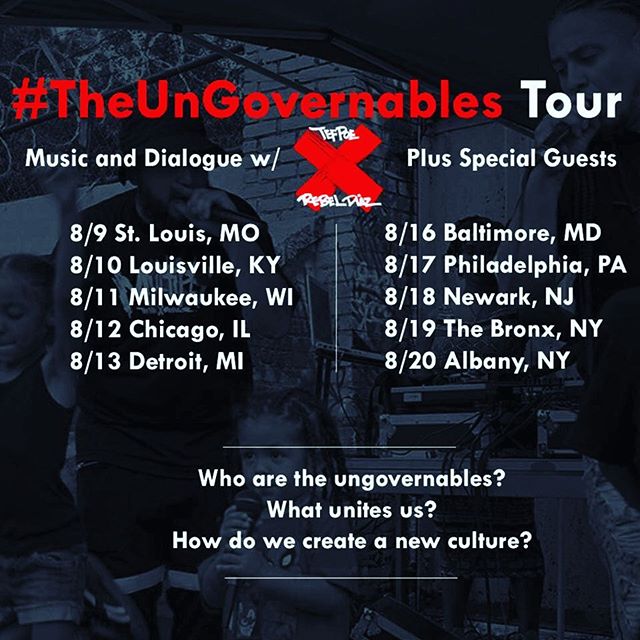 Just joined the lineup for #theungovernables tour with @rebeldiaz &amp; @tef_poe