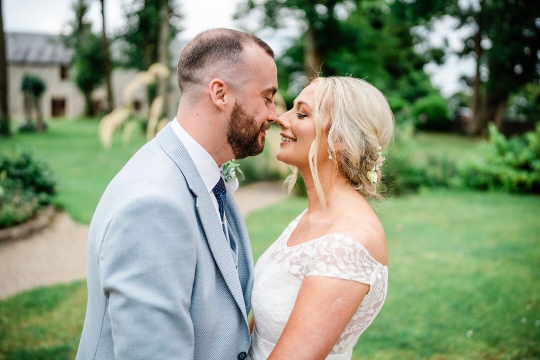 Jenny and Alan just after getting married at @clonabreany ❤️