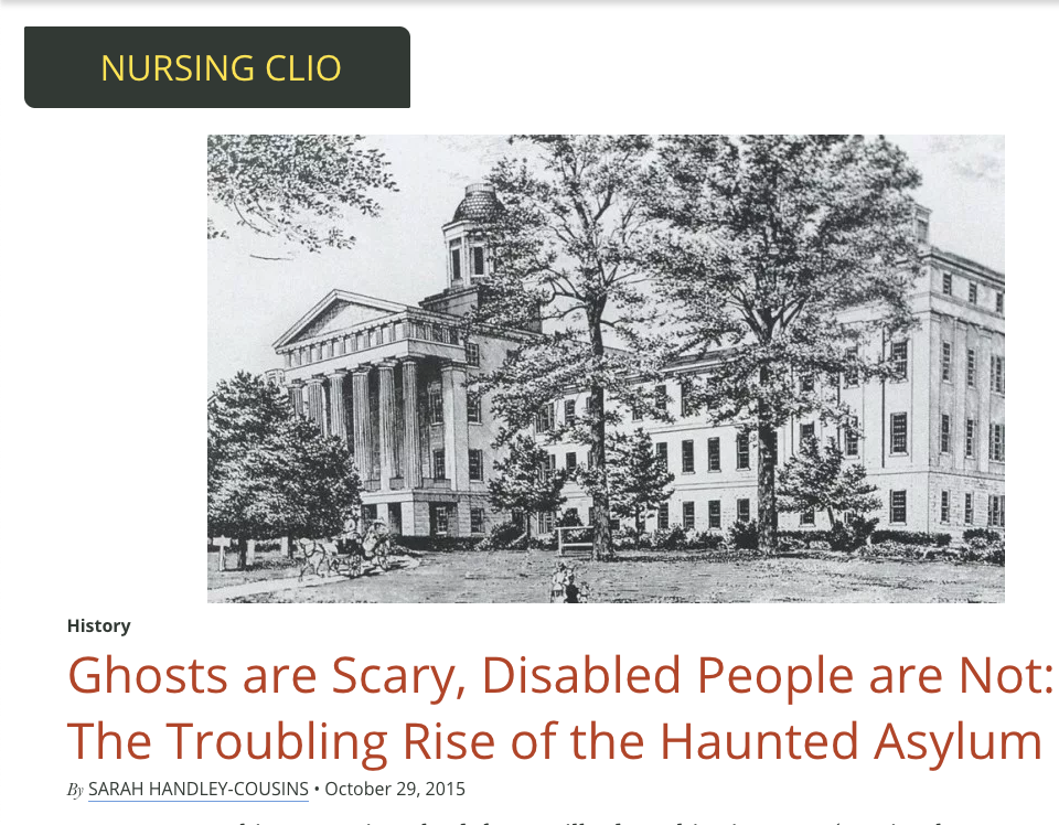 Ghosts are Scary, Disabled People Are Not