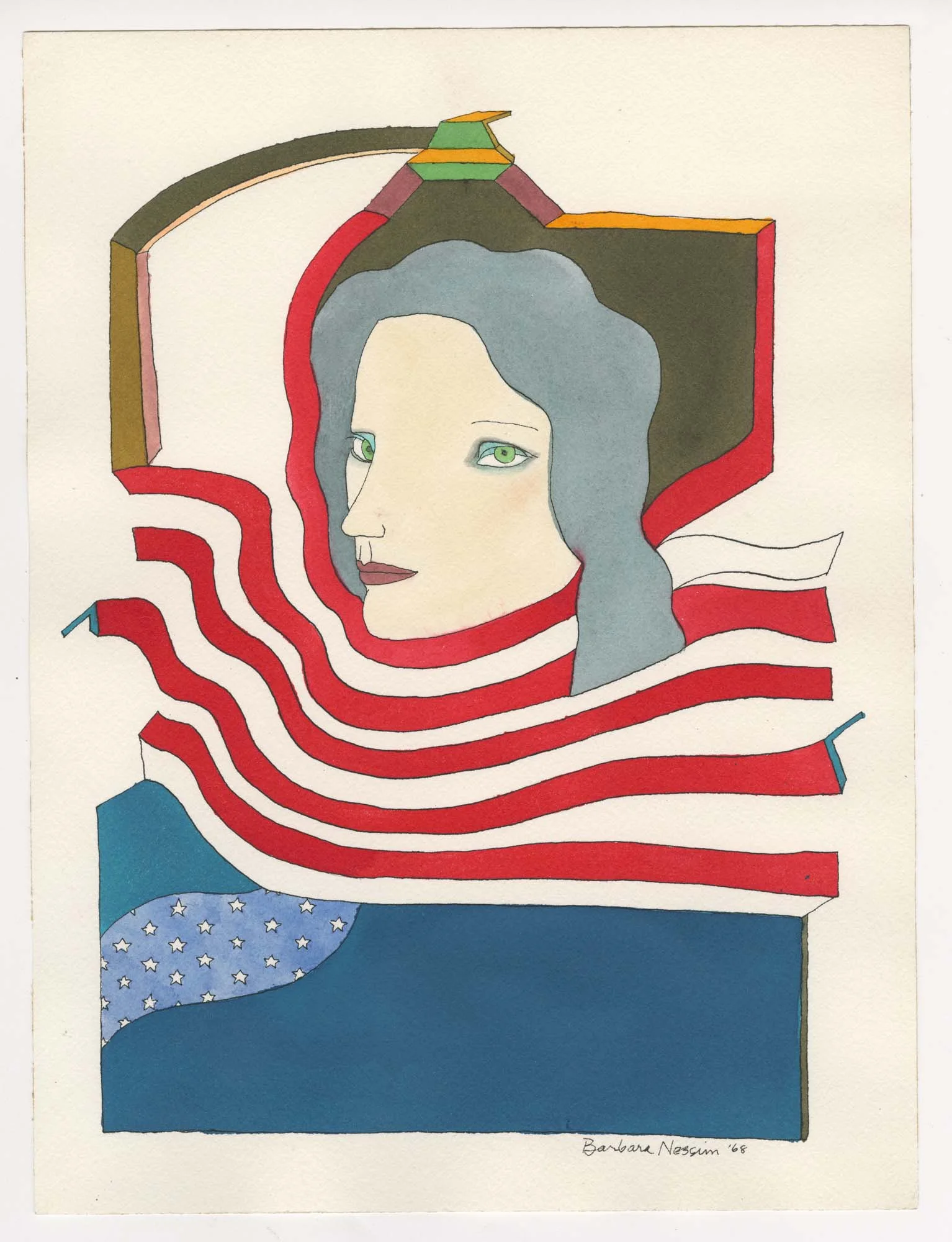 <I>Flow of Stars and Stripes</I>, 1968