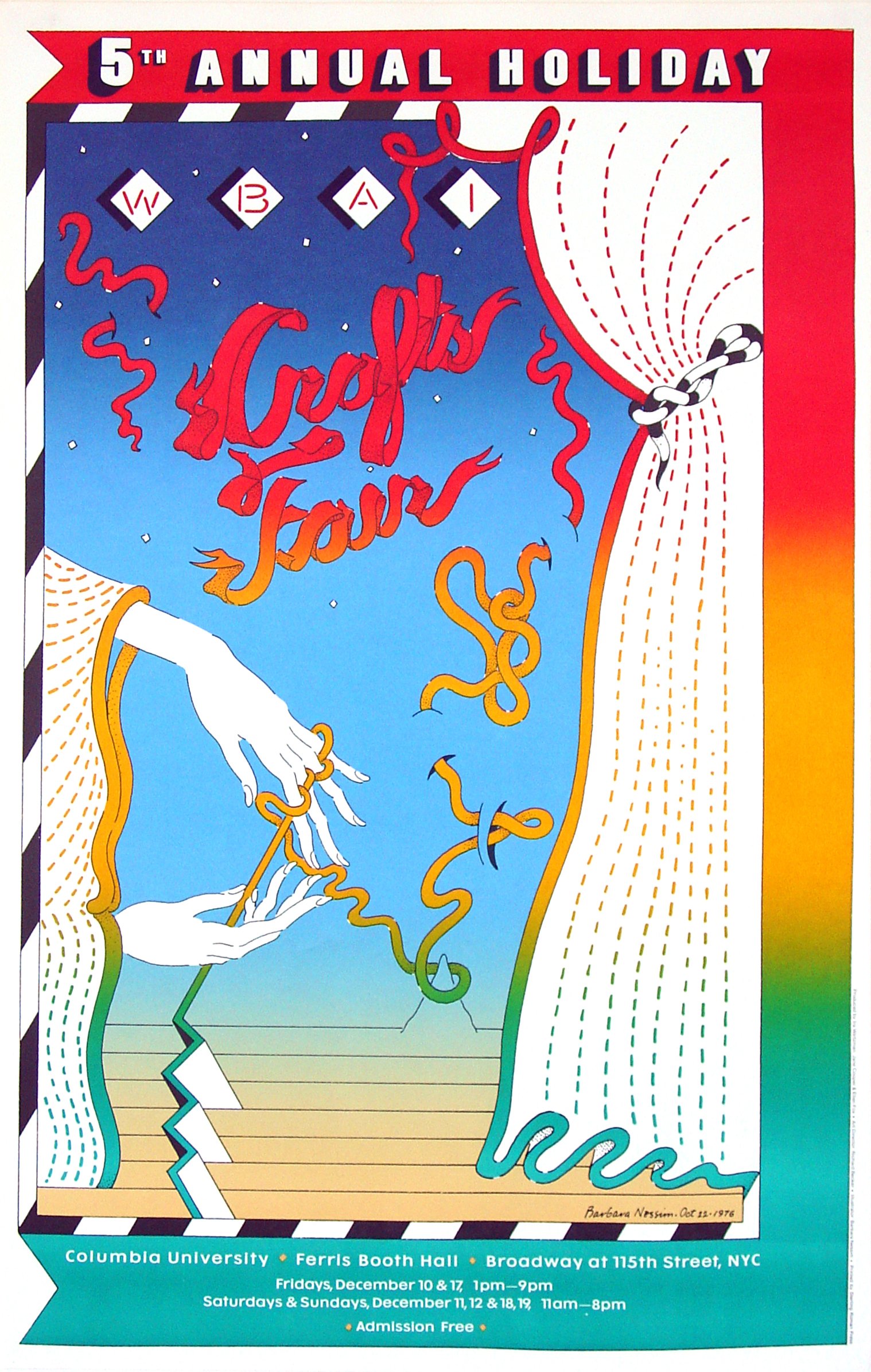 <I>Poster for WBAI 5th Annual Holiday Crafts Fair</i>, 1975 