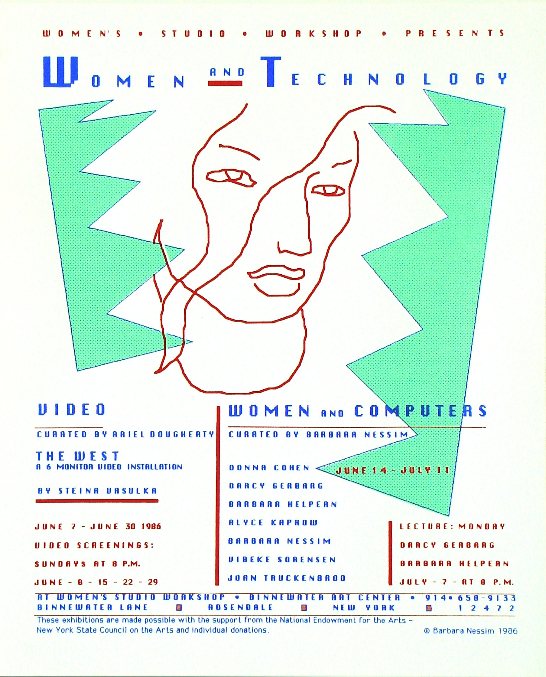 <I>Poster for “Women and Technology”</i> 1986