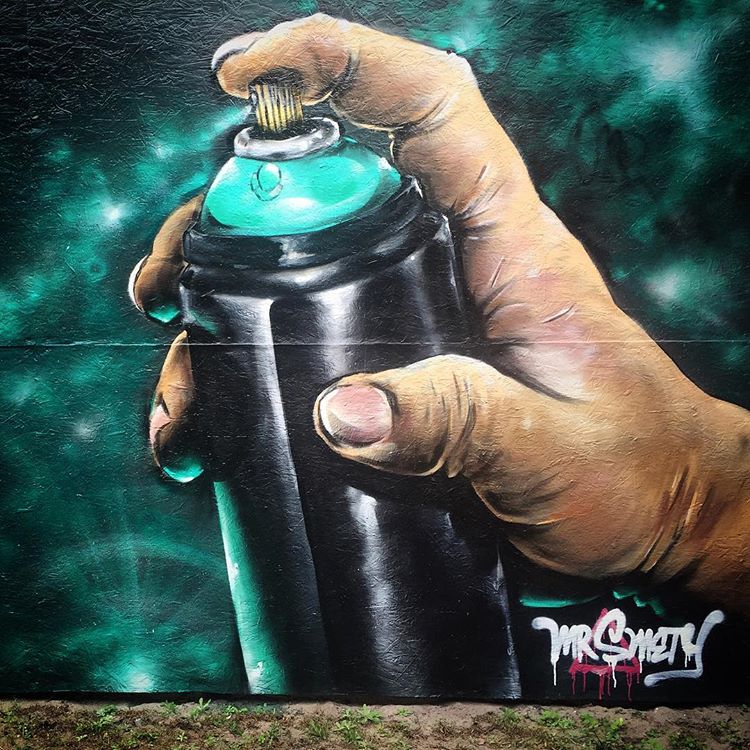 Montana Can, spray paint on wood wall. 2015