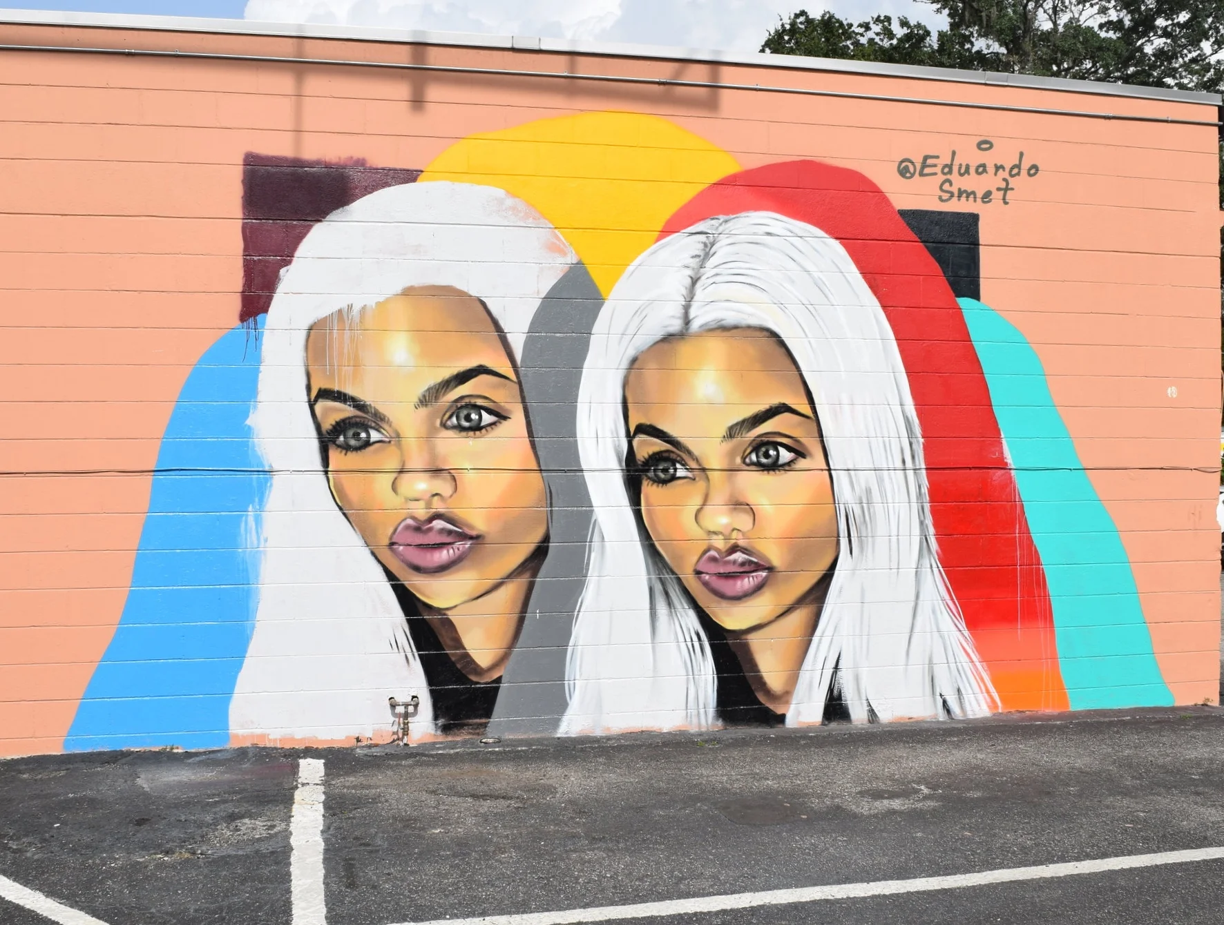 "Hers" Mural 2017, model @amina.blue